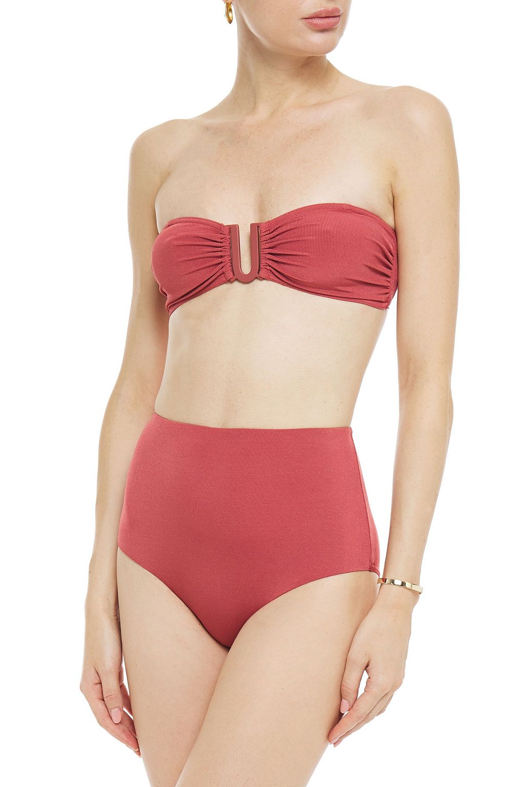ZIMMERMANN Separates Sculpt ribbed high-rise bikini briefs