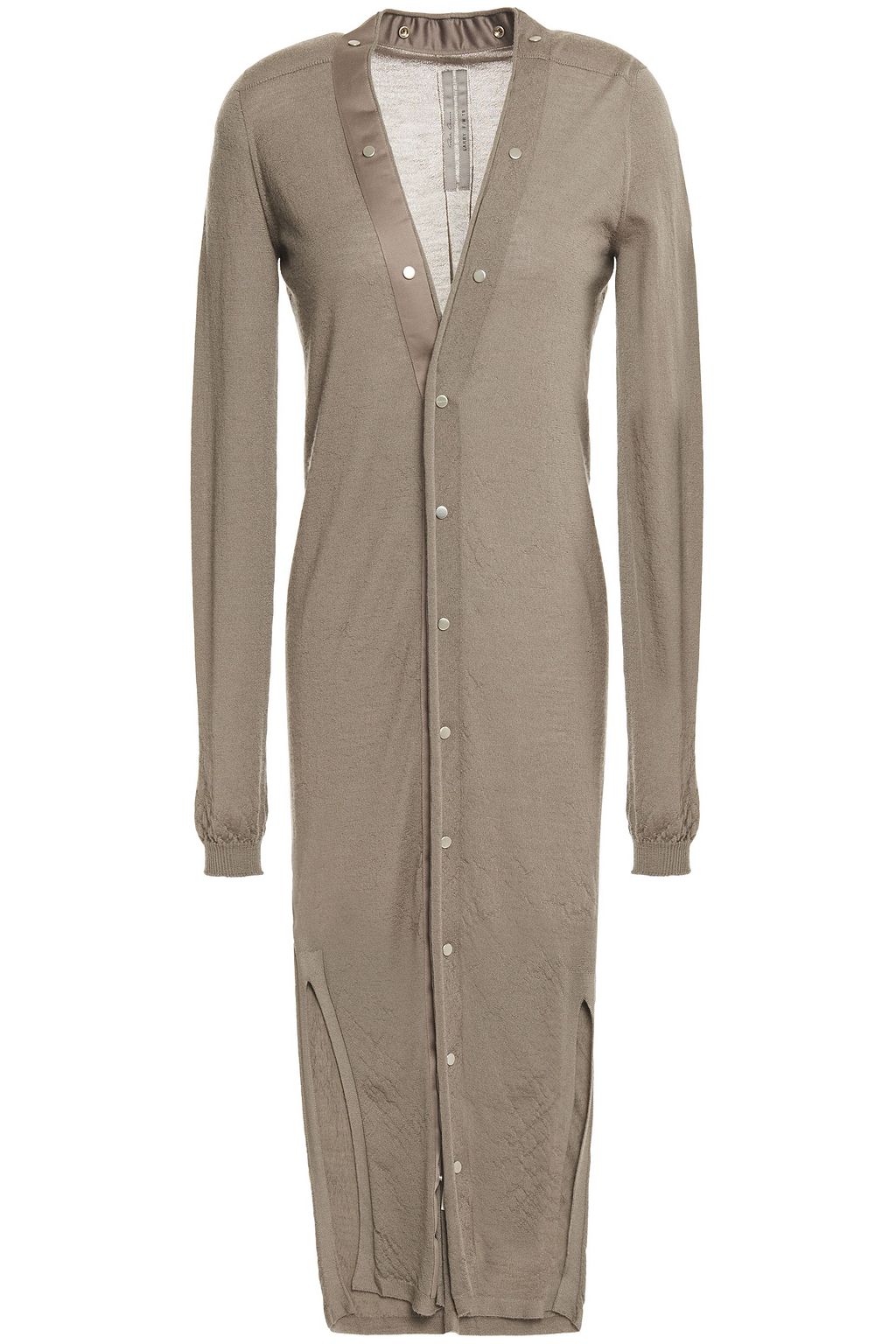 long satin cardigan