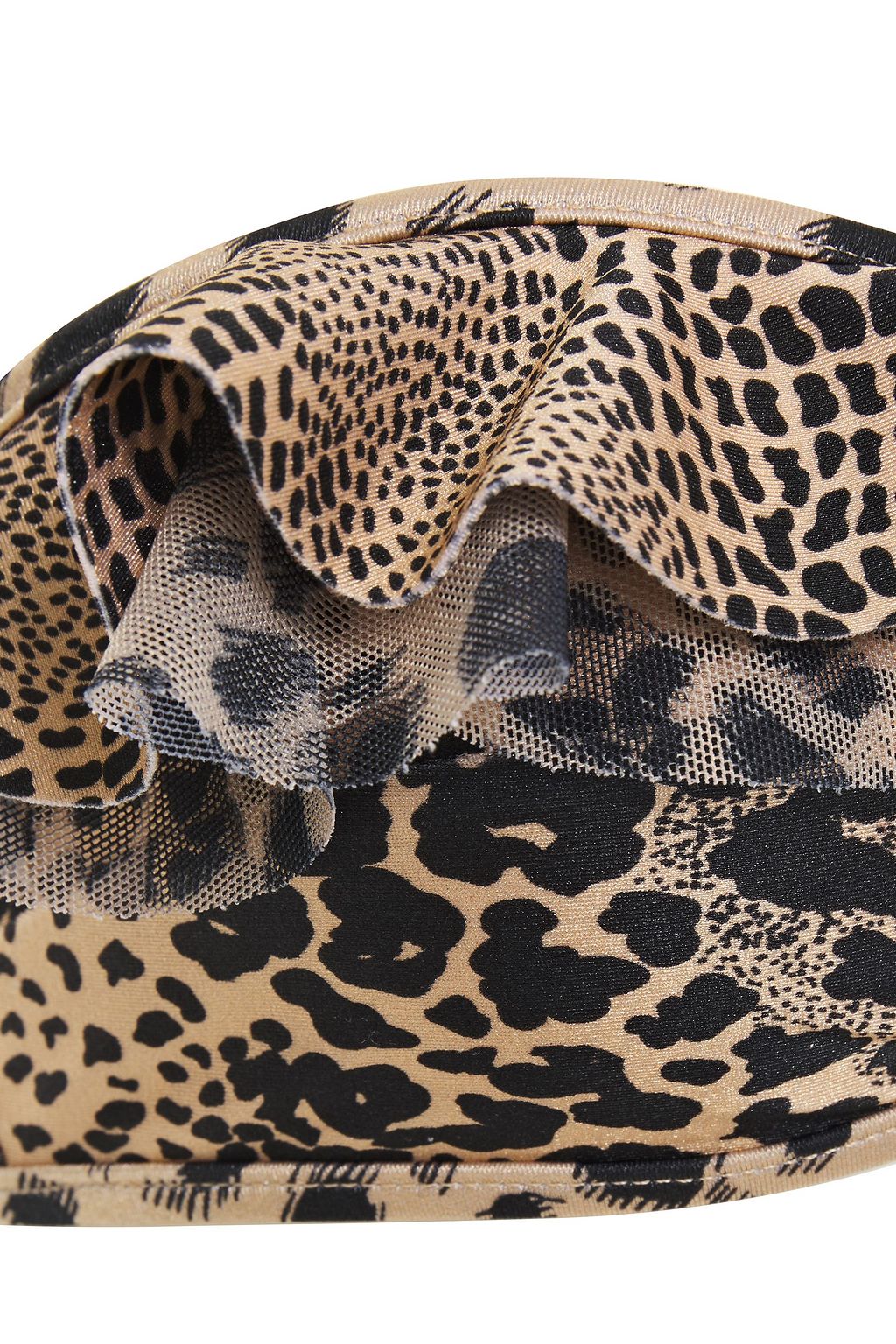 ZIMMERMANN Allia ruffled leopard-print halterneck bikini top