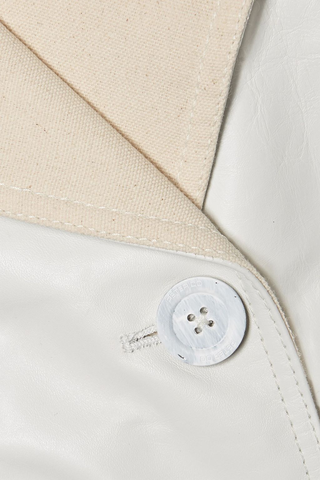 PETER DO Canvas-trimmed leather trench coat