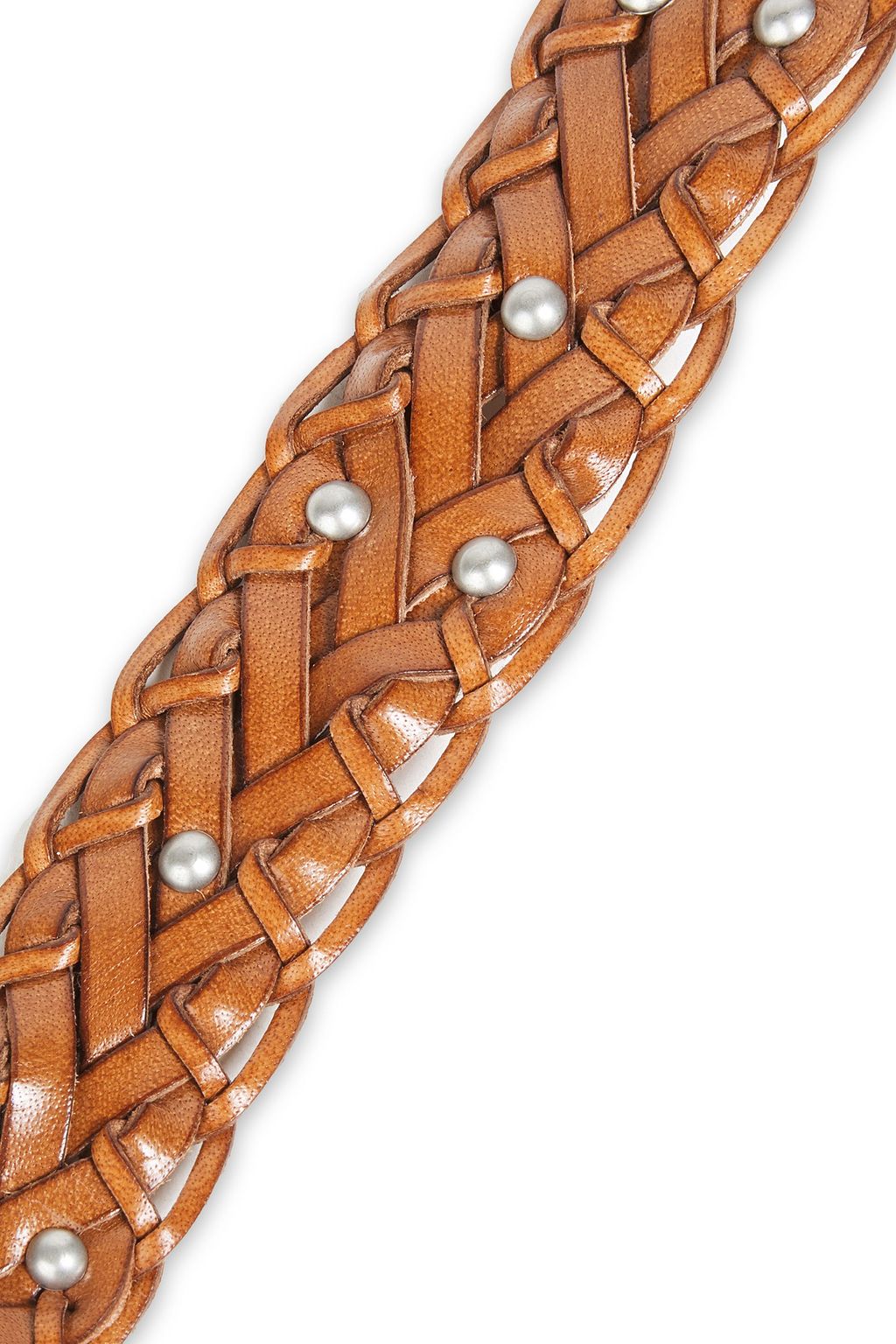 IRO Studded braided leather belt