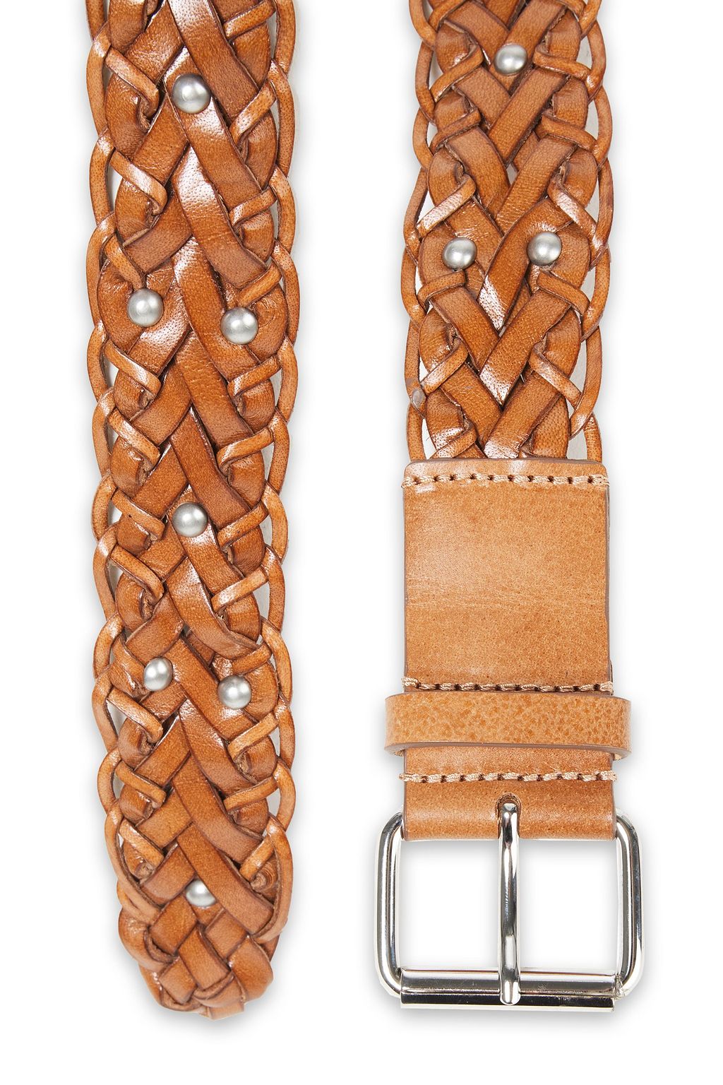 IRO Studded braided leather belt