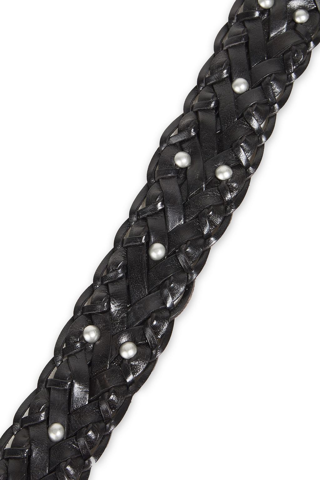 IRO Studded braided leather belt