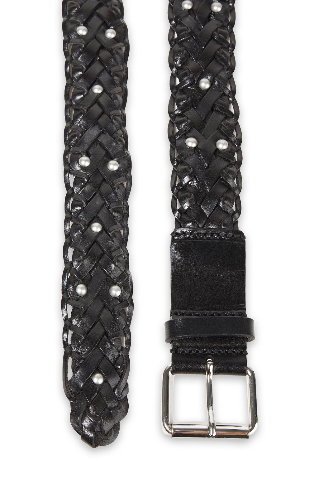 IRO Studded braided leather belt