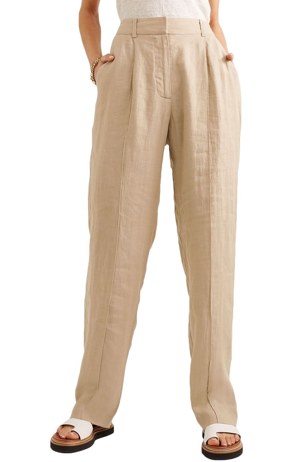 NILI LOTAN Nelia linen pants