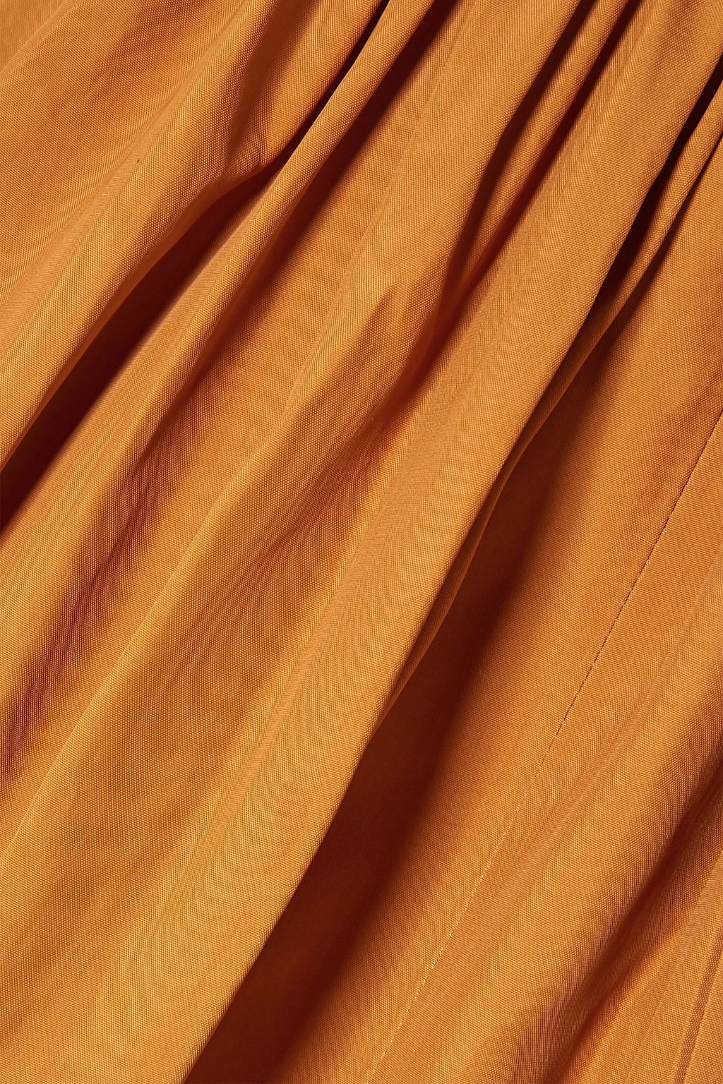 CO Pleated broadcloth wrap skirt