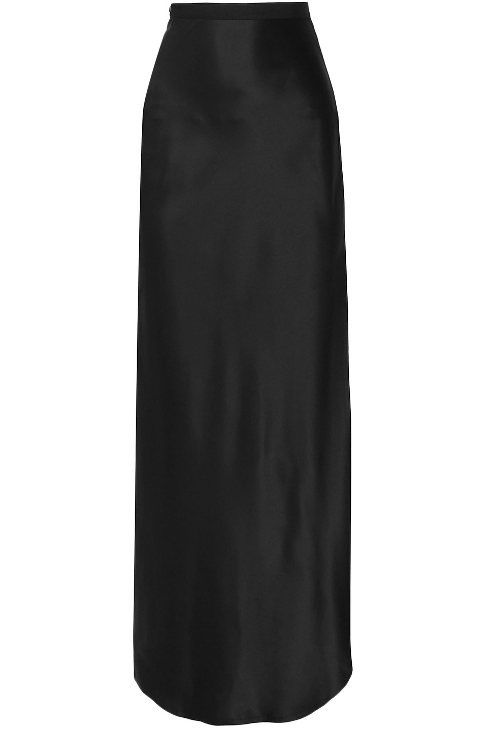 Nili Lotan Azalea Silk-satin Maxi Skirt In Black