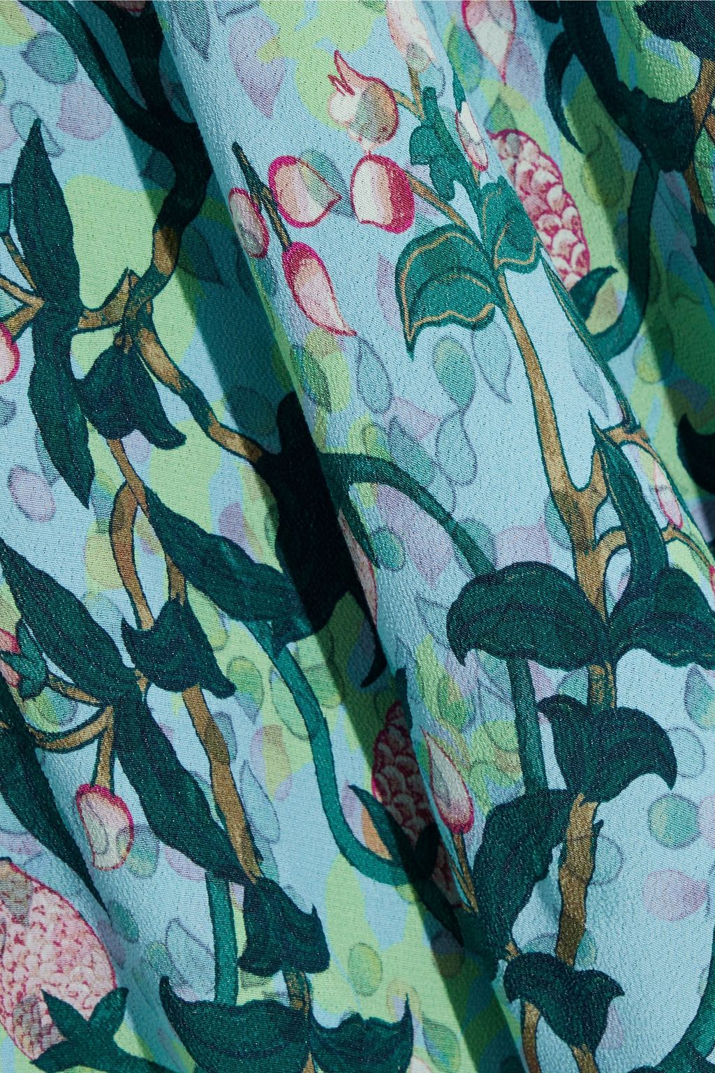 DIANE VON FURSTENBERG Aileen reversible asymmetric floral-print crepe skirt