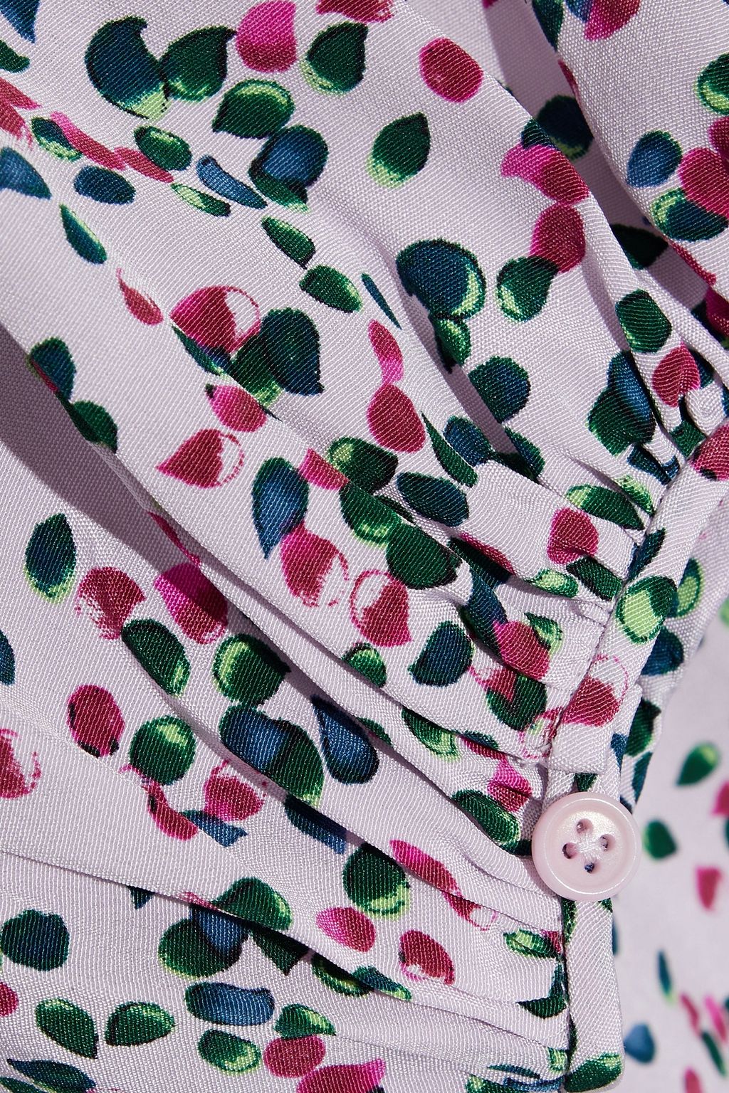 DIANE VON FURSTENBERG Ivette gathered printed silk crepe de chine maxi dress