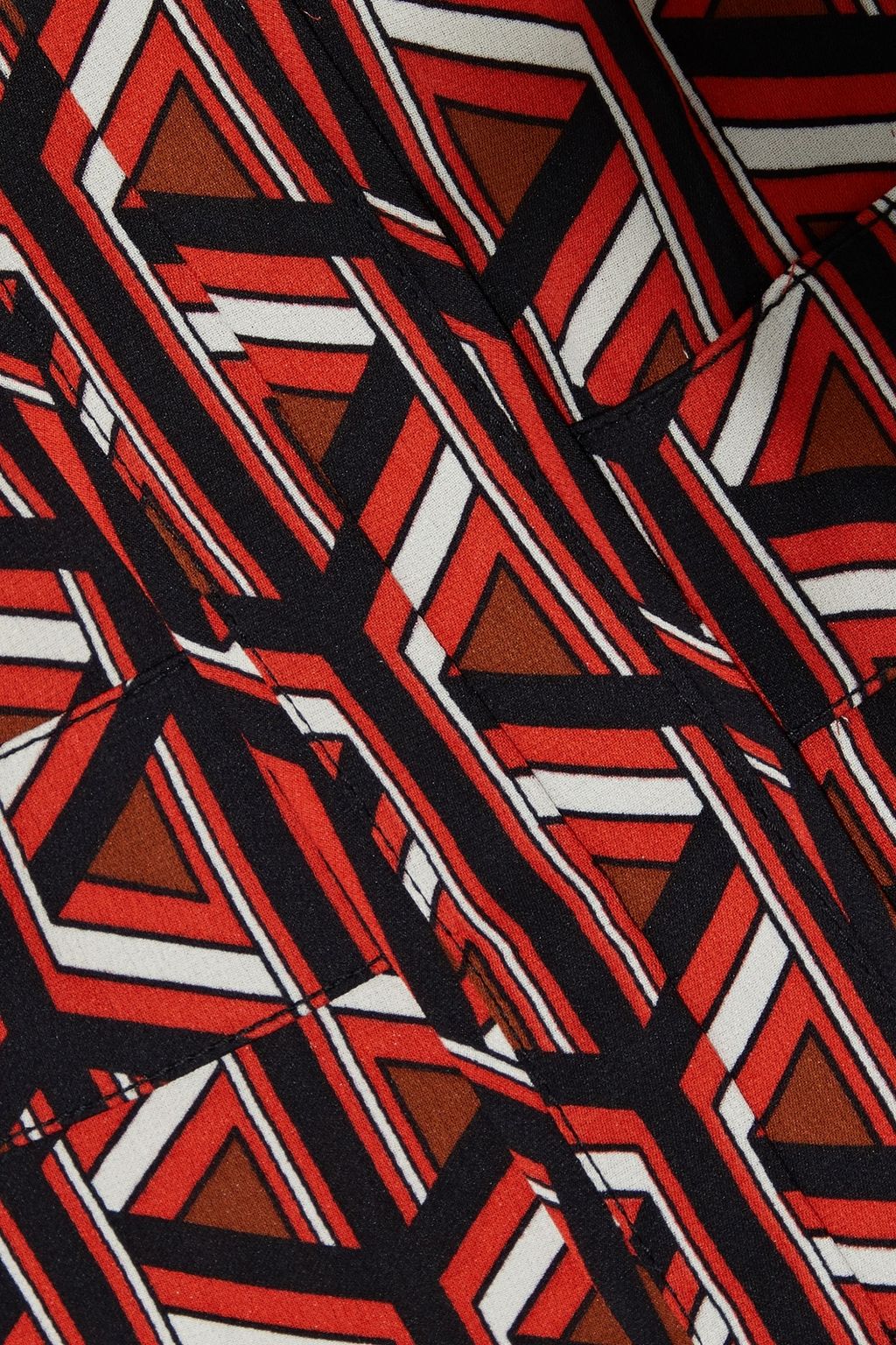 DIANE VON FURSTENBERG فستان «دافينا» من الحرير المرن المطبع برسومات