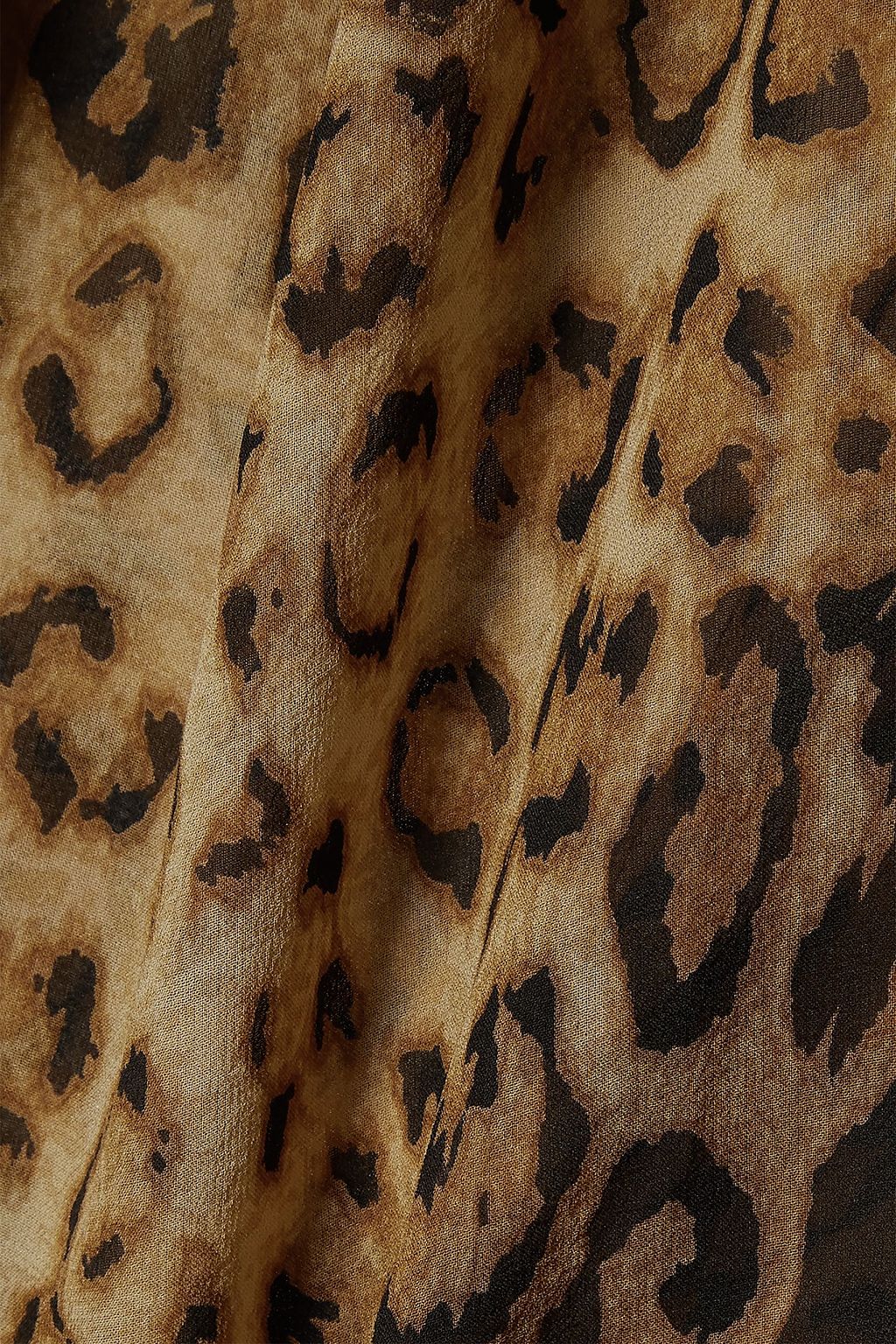 NILI LOTAN Evelyn leopard-print silk-chiffon blouse