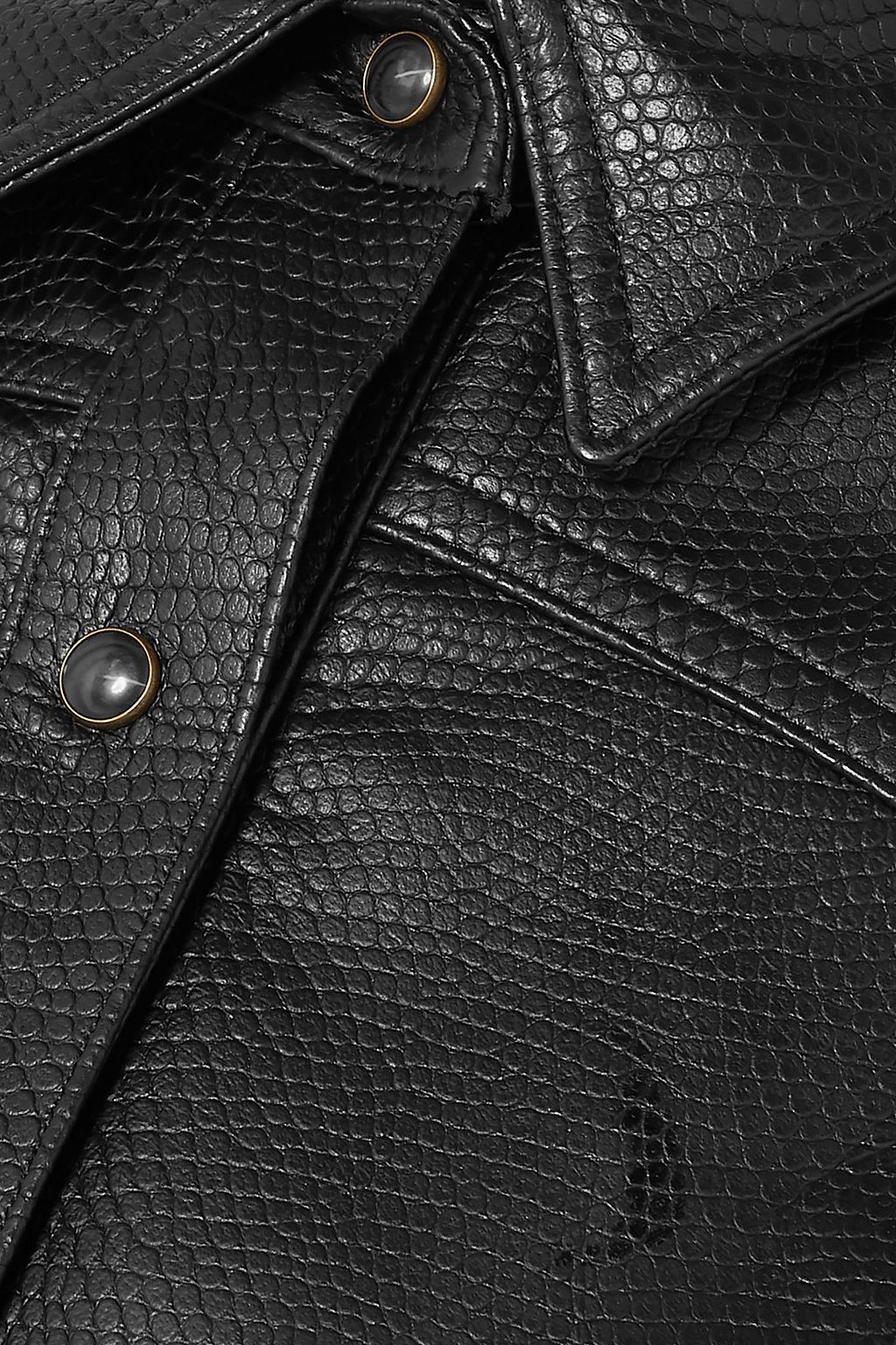 NILI LOTAN Juline leather shirt