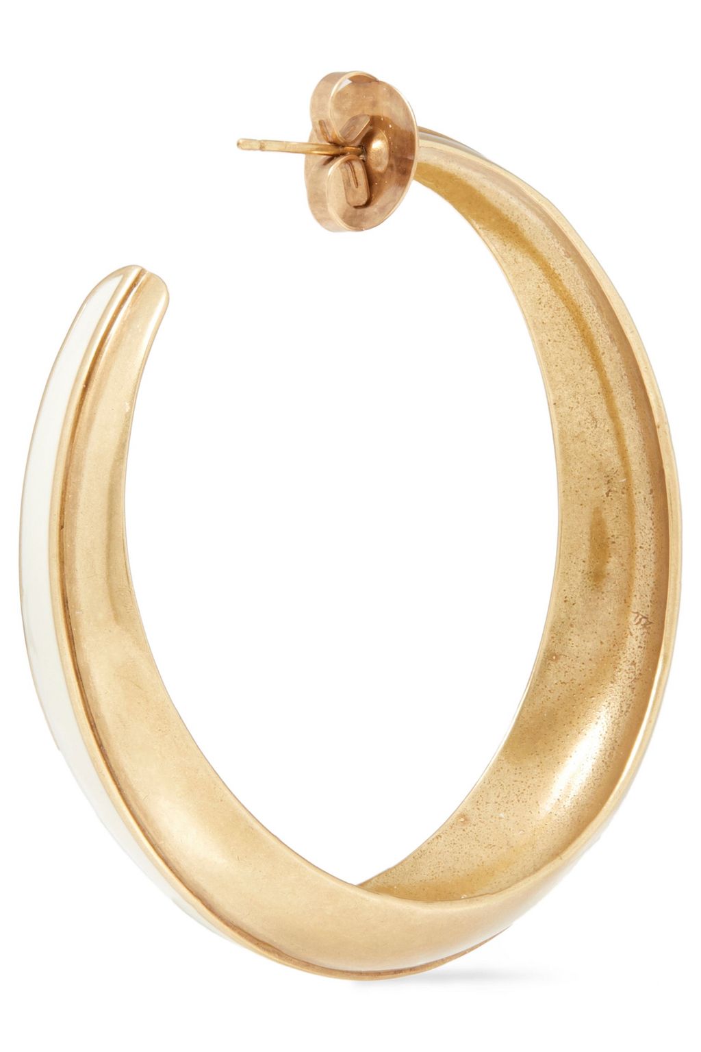ZIMMERMANN Gold-tone enamel hoop earrings