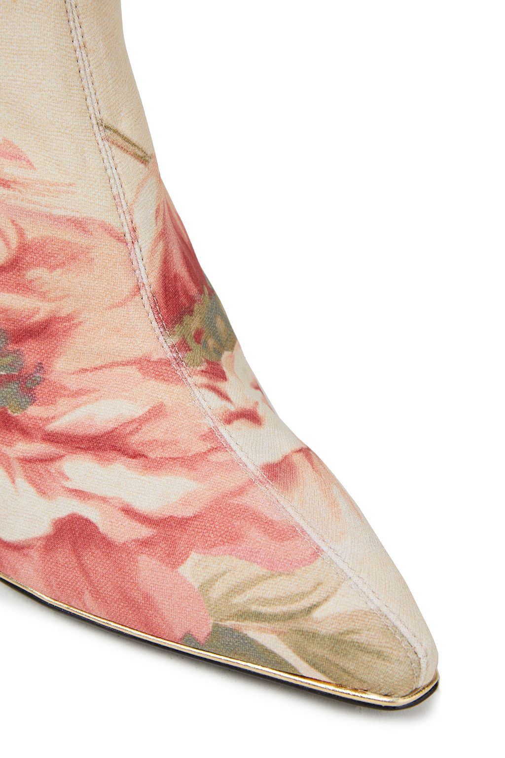 ZIMMERMANN Floral-print stretch-jersey thigh boots