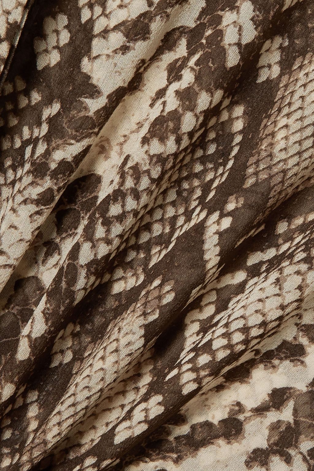 NILI LOTAN Evelyn snake-print silk-chiffon blouse