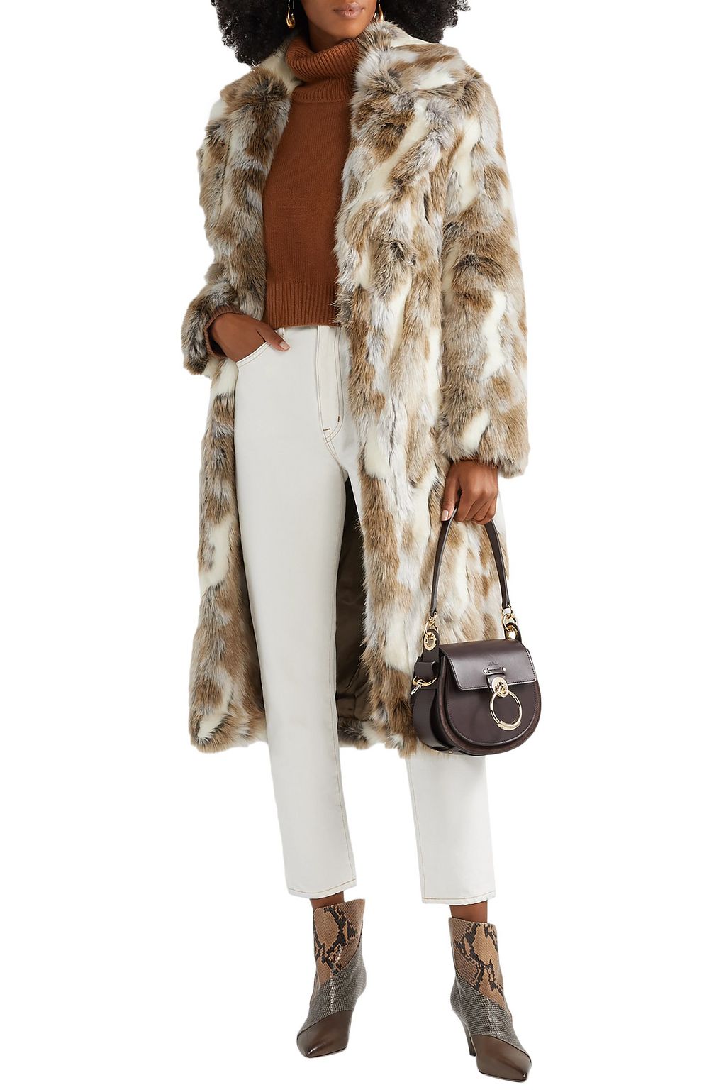 NILI LOTAN Simon faux fur coat