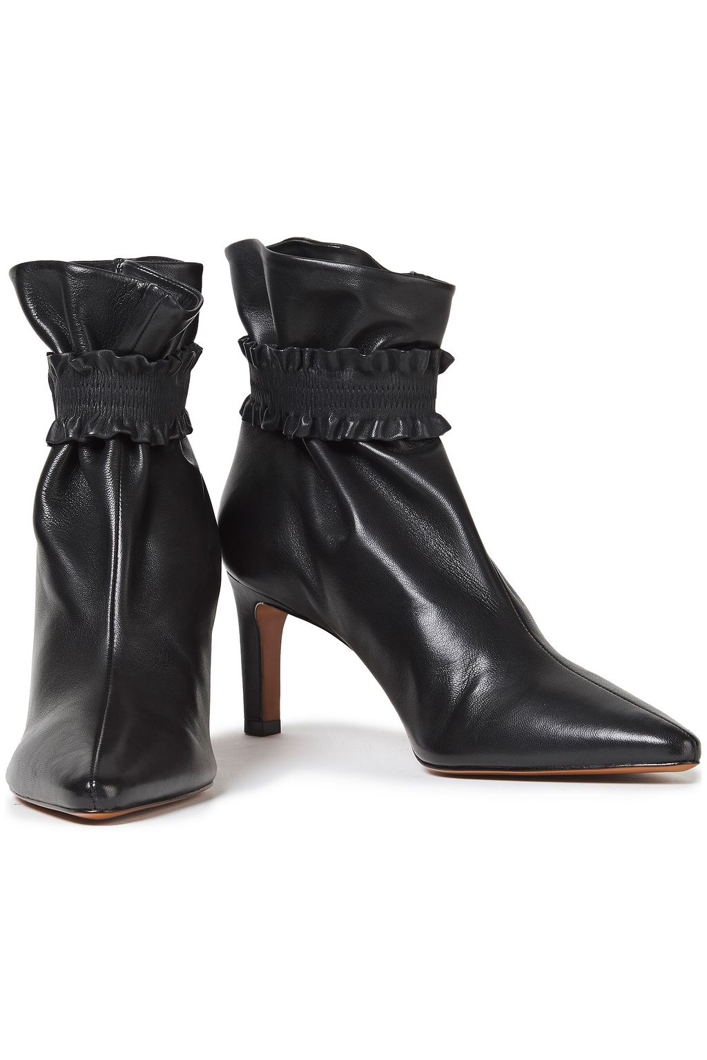 ZIMMERMANN Shirred leather ankle boots