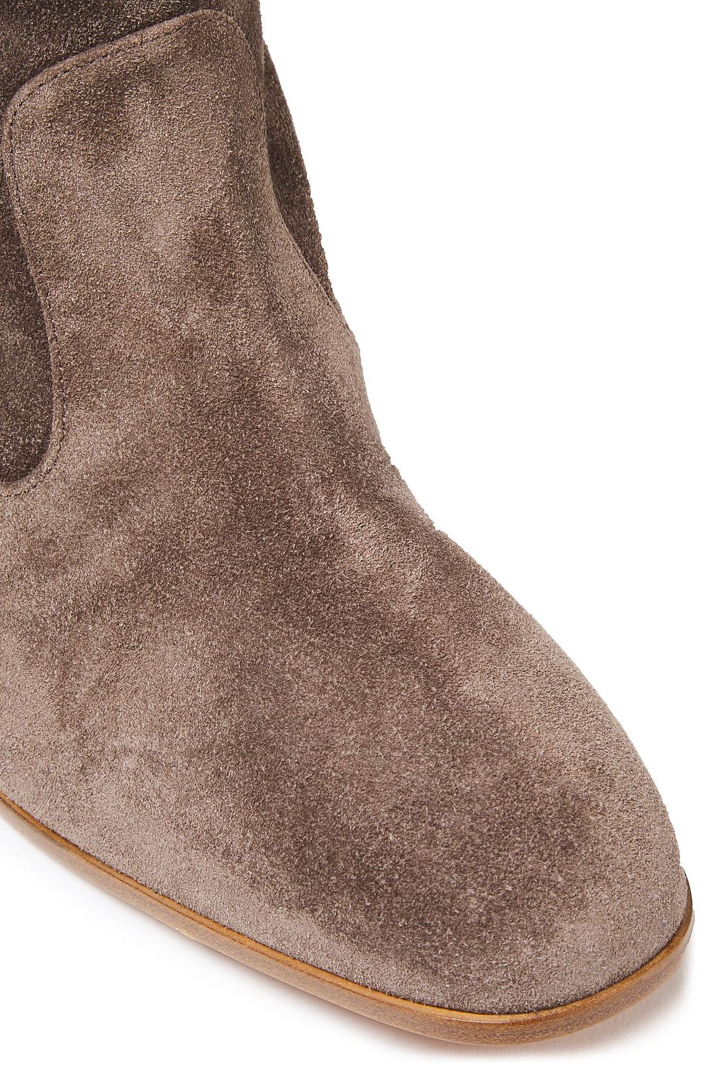 ZIMMERMANN Ankle Boots aus Veloursleder mit Bindedetail