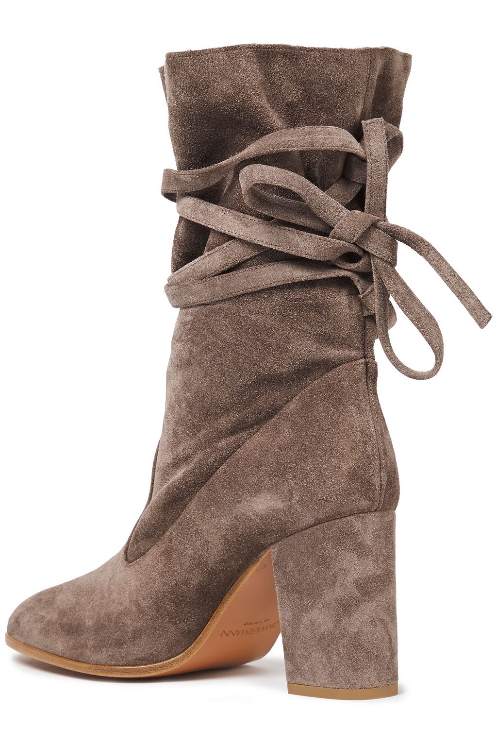 ZIMMERMANN Ankle Boots aus Veloursleder mit Bindedetail
