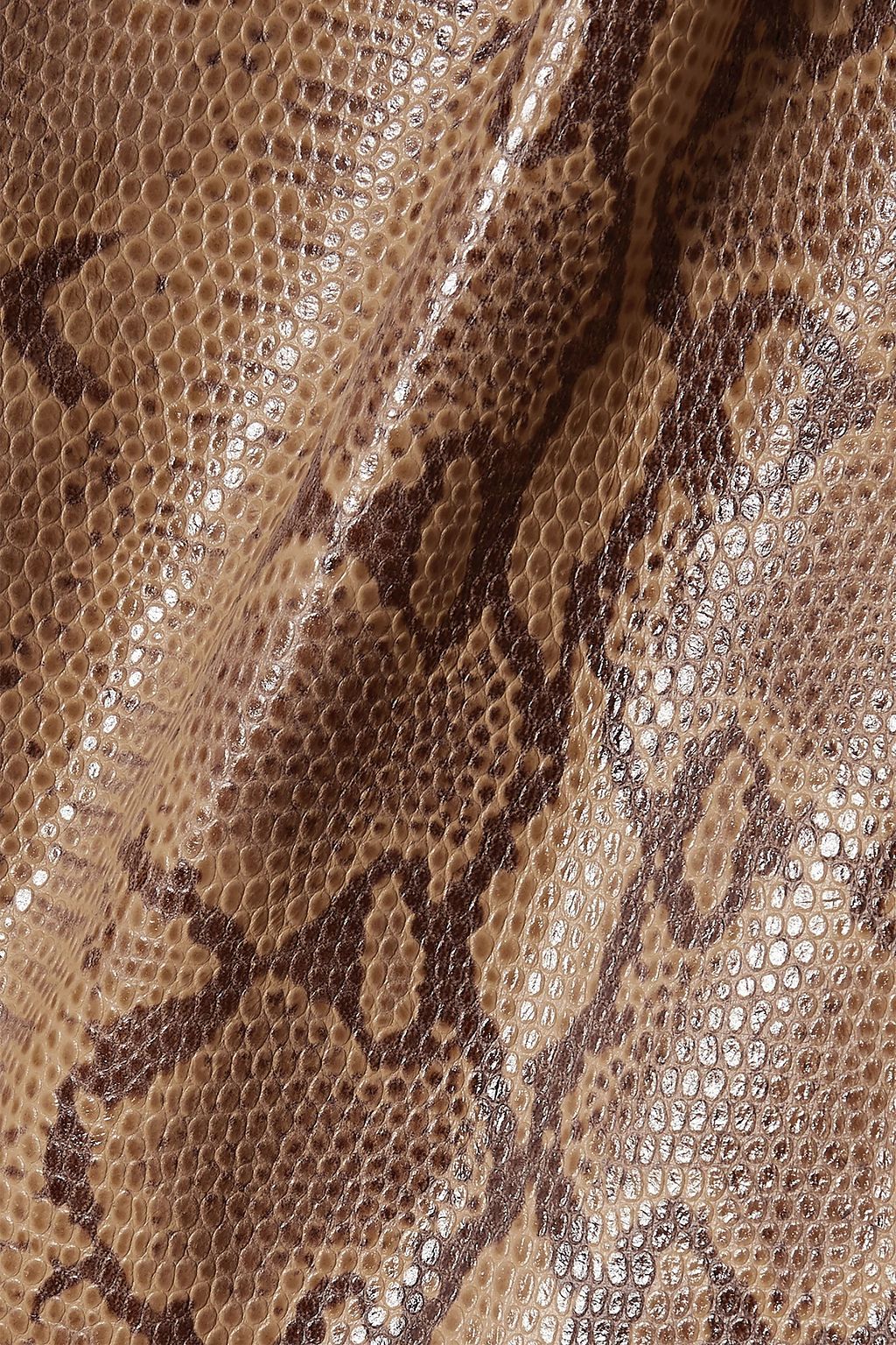 NILI LOTAN Vianna snake-effect leather flared pants