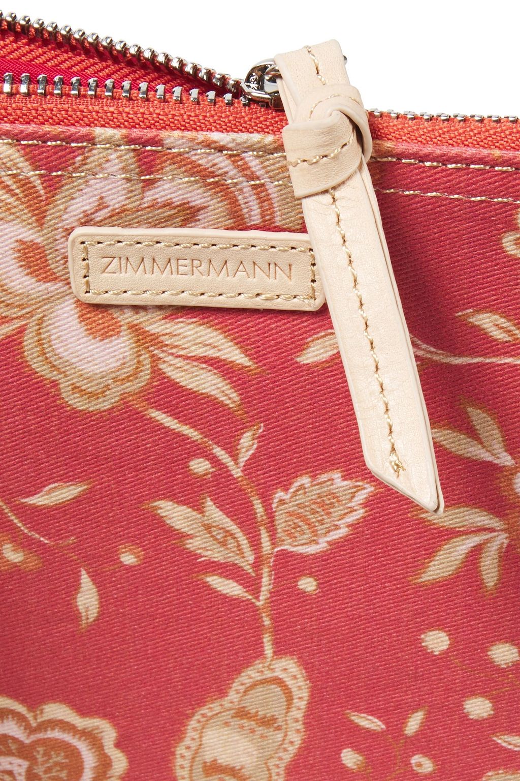 ZIMMERMANN Leopard-print cotton-canvas pouch