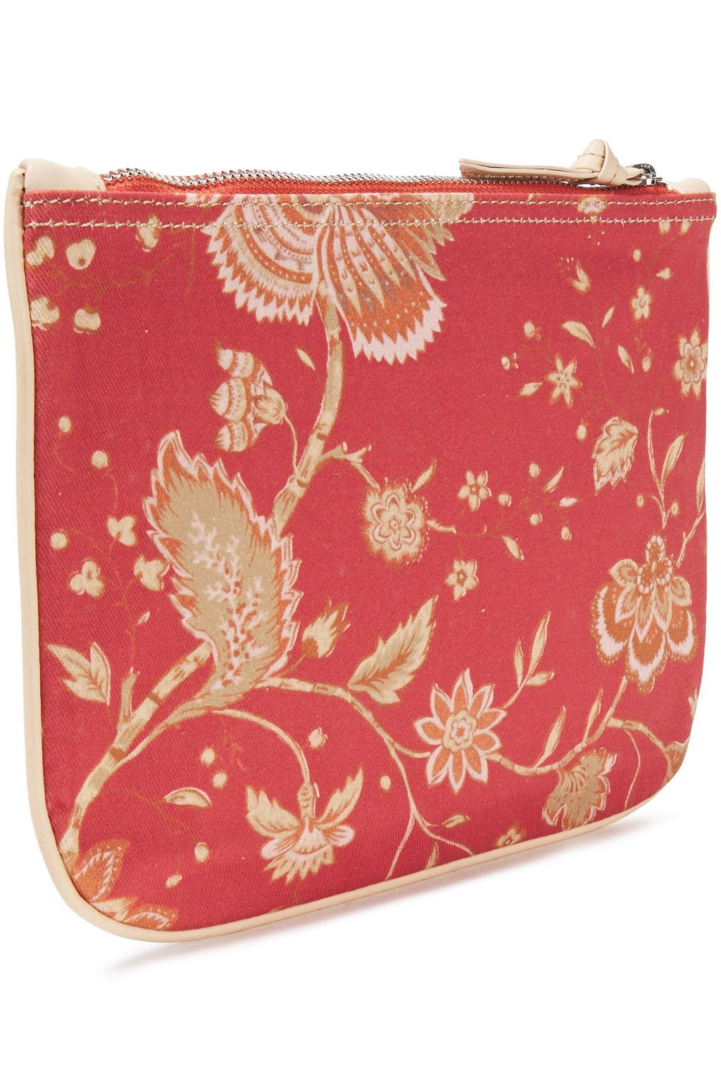 ZIMMERMANN Leopard-print cotton-canvas pouch