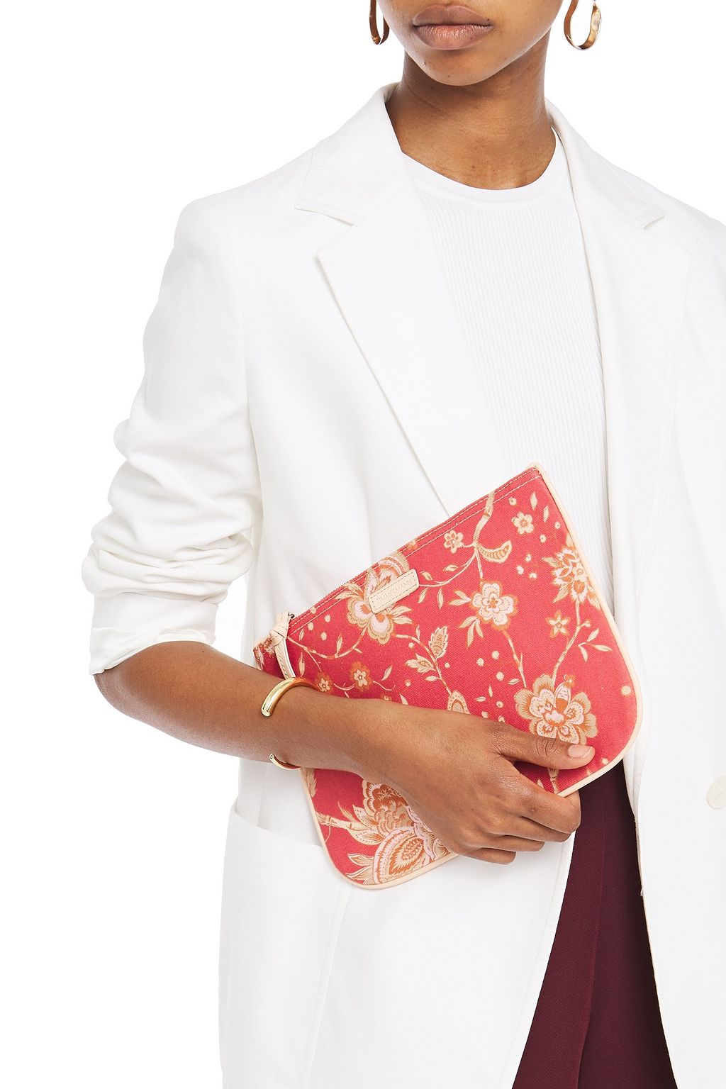 ZIMMERMANN Leopard-print cotton-canvas pouch