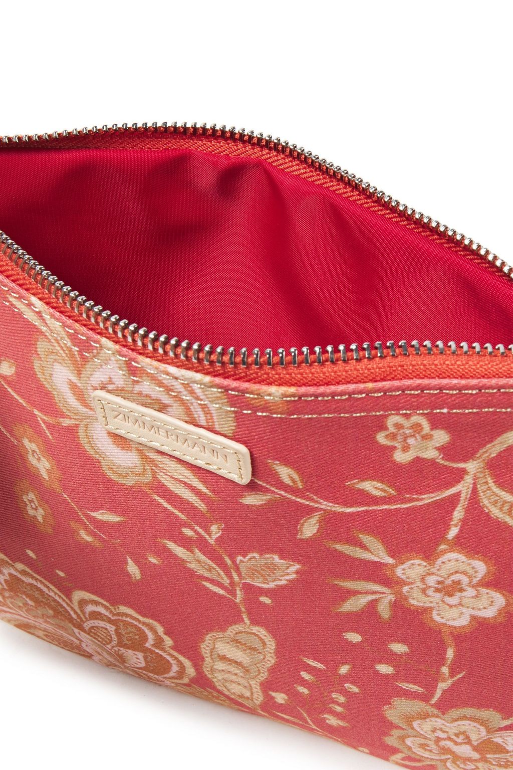 ZIMMERMANN Leopard-print cotton-canvas pouch