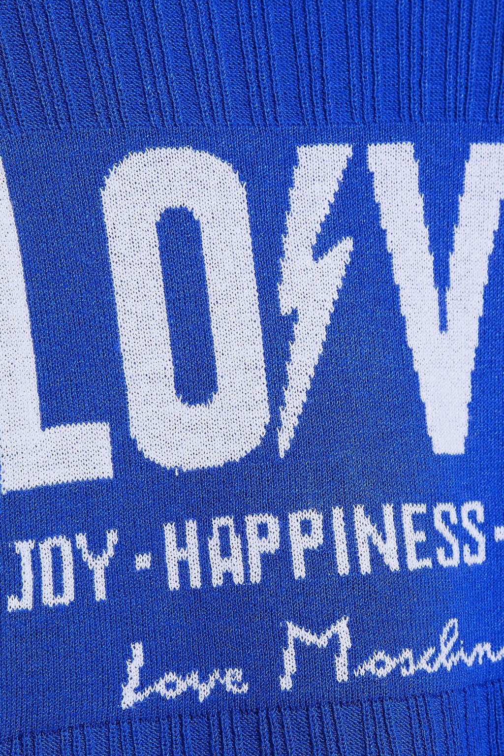 LOVE MOSCHINO Jacquard-knit sweater