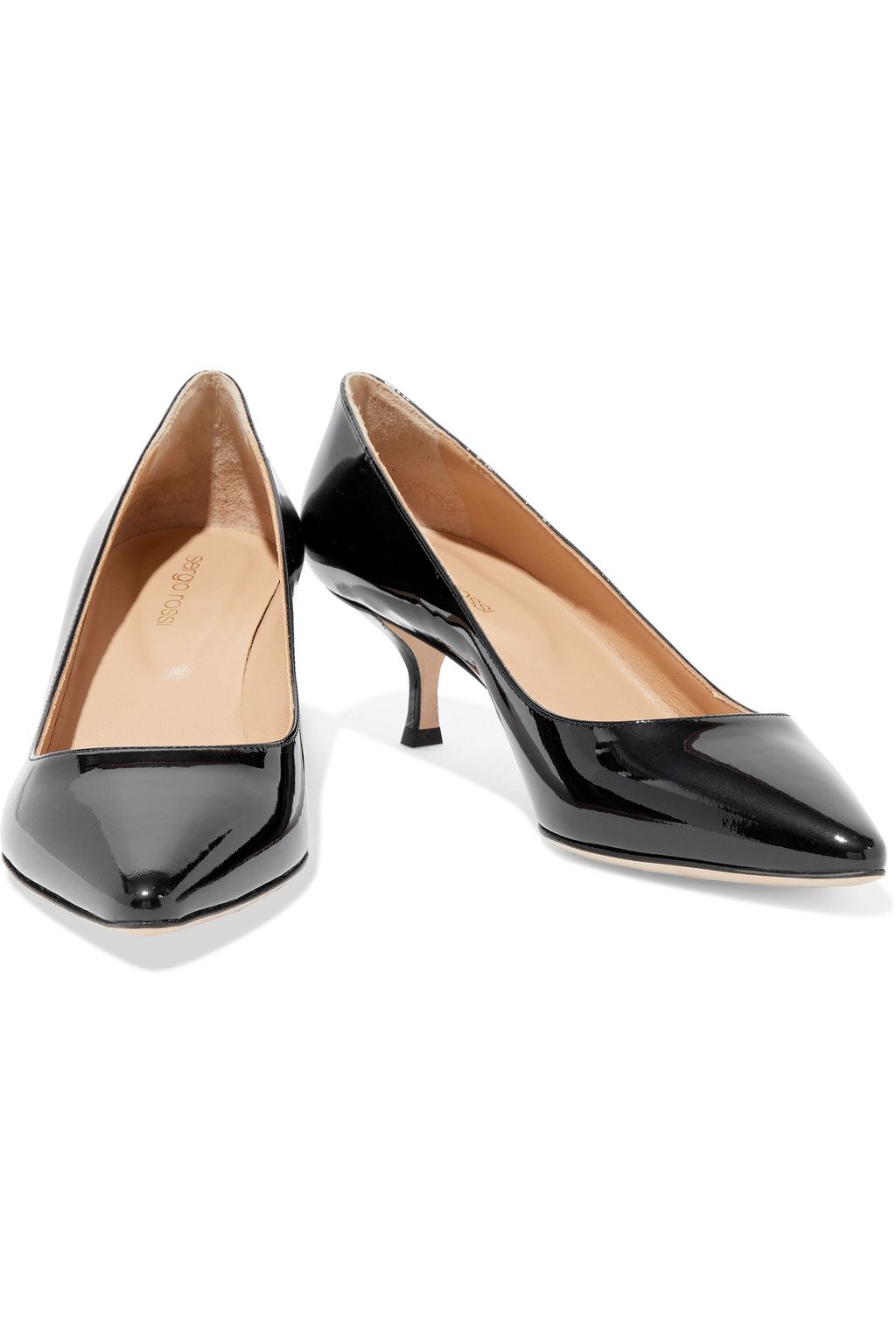 SERGIO ROSSI Secret patent-leather pumps