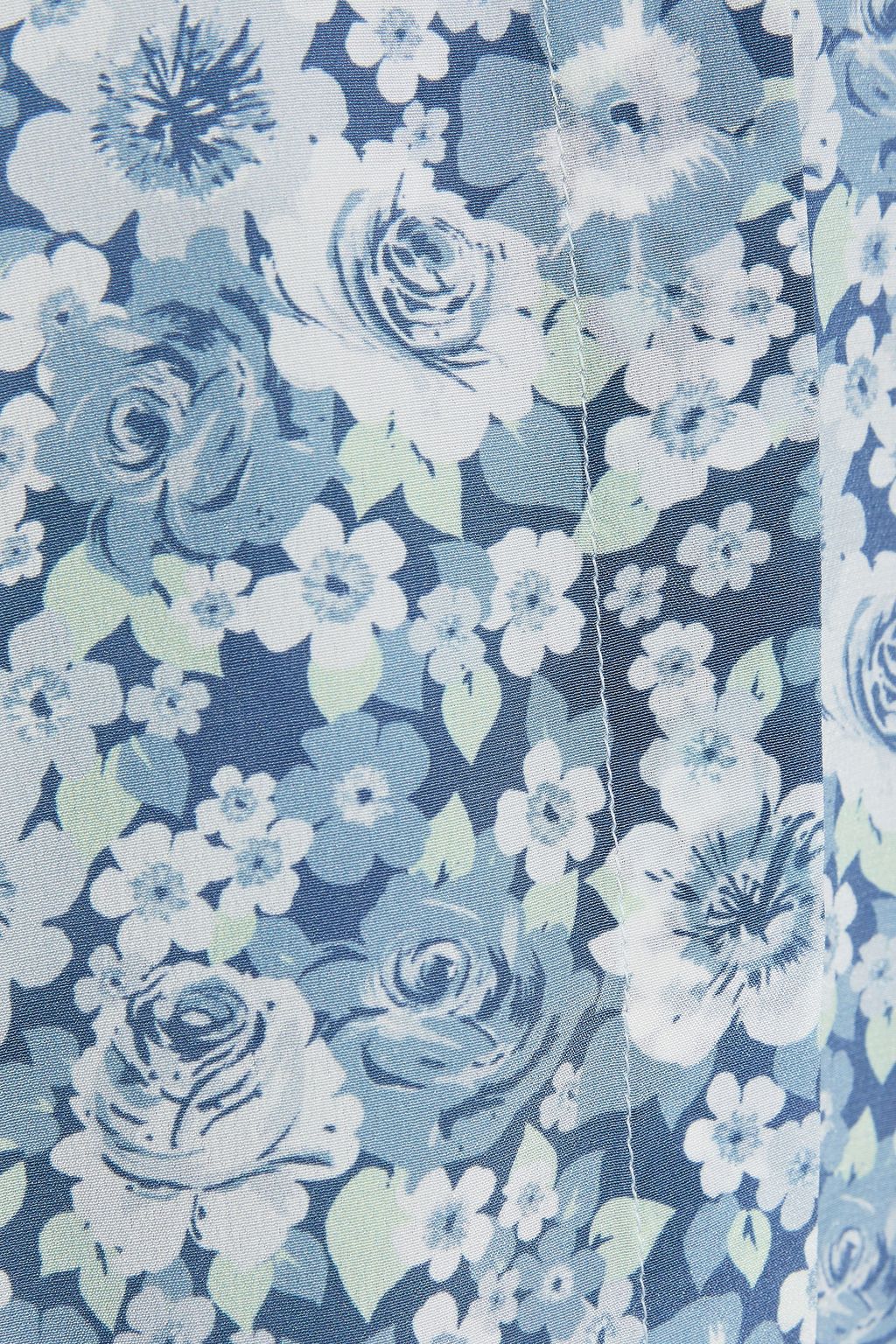 STELLA MCCARTNEY Mila floral-print silk crepe de chine shirt