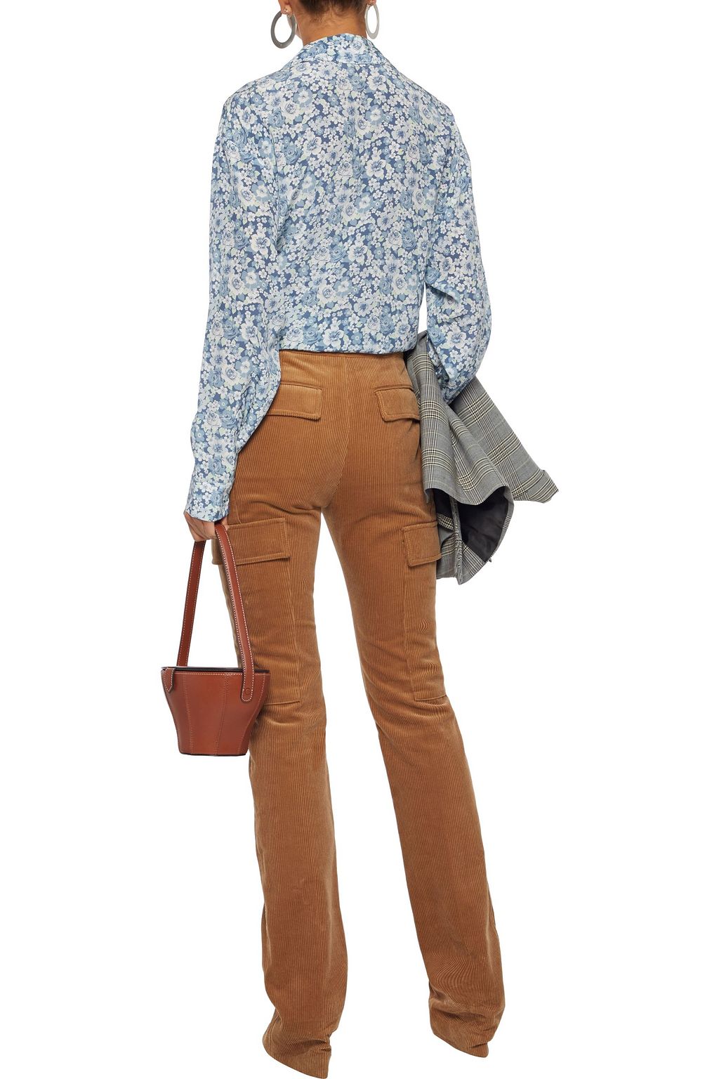 STELLA MCCARTNEY Mila floral-print silk crepe de chine shirt