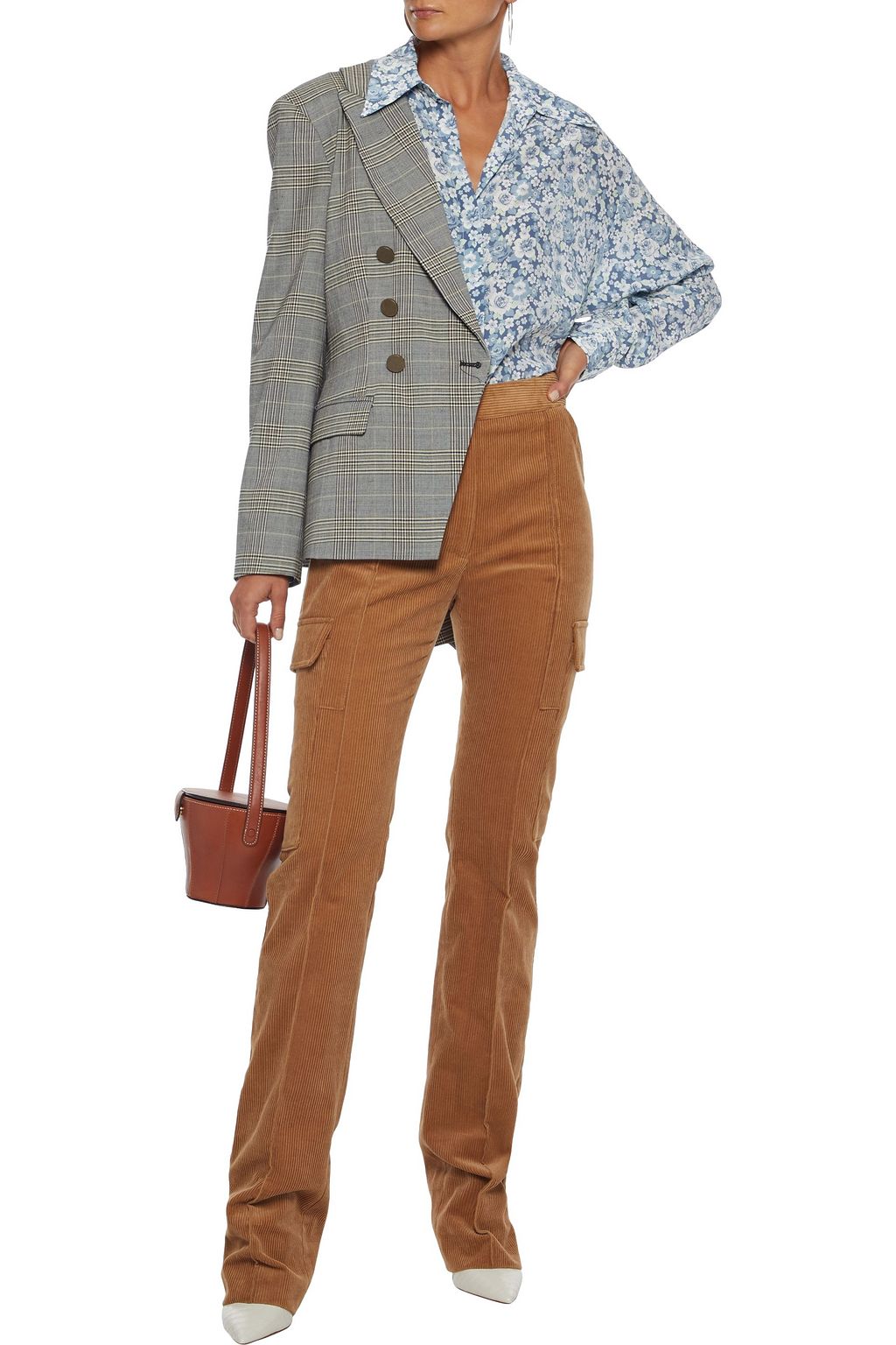 STELLA MCCARTNEY Mila floral-print silk crepe de chine shirt