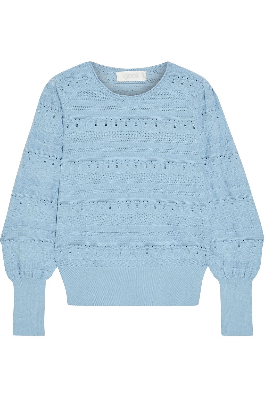 sky blue knit sweater