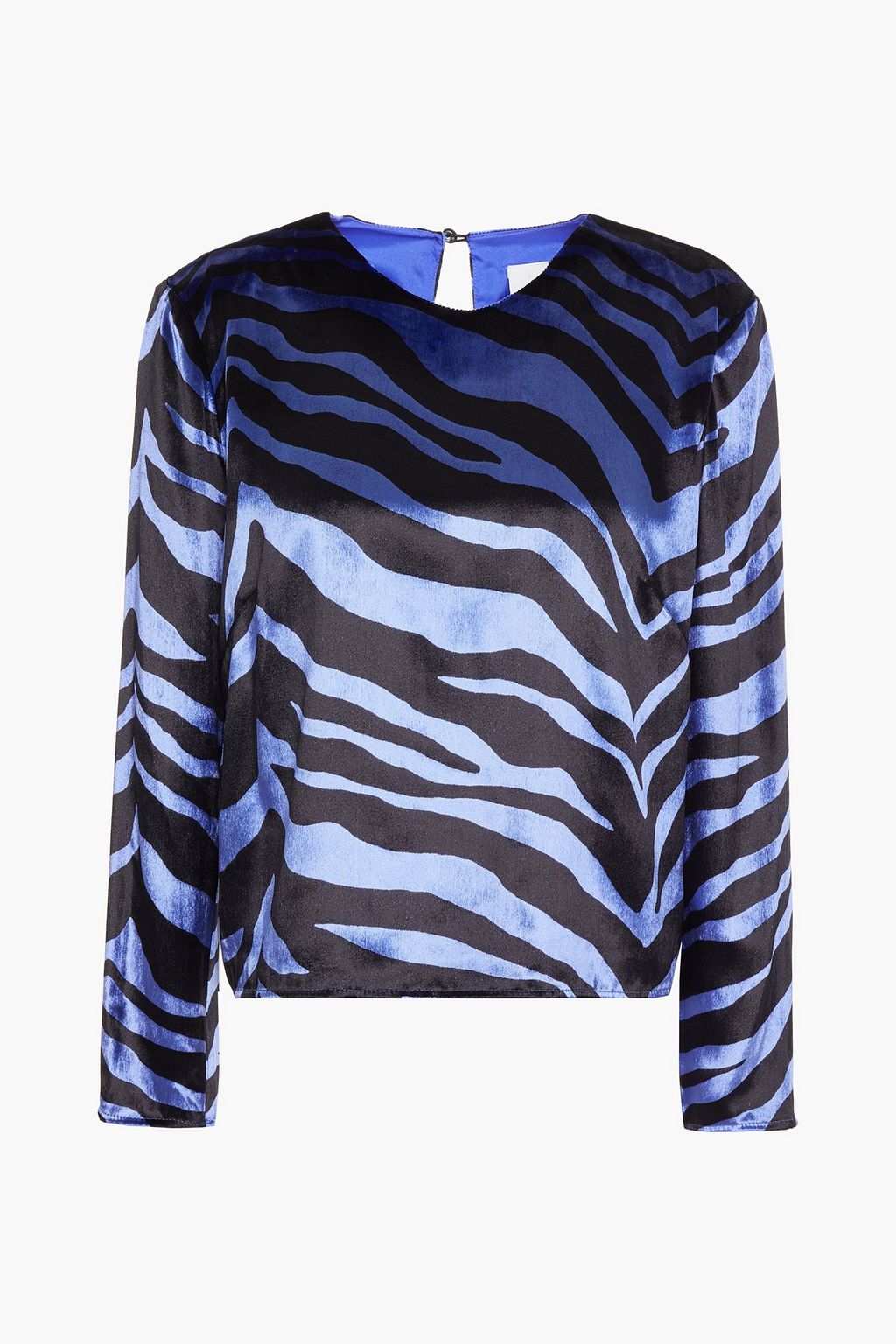 ダークパープル ゼブラプリントベルベット トップス The Outnet Michelle Mason The Outnet