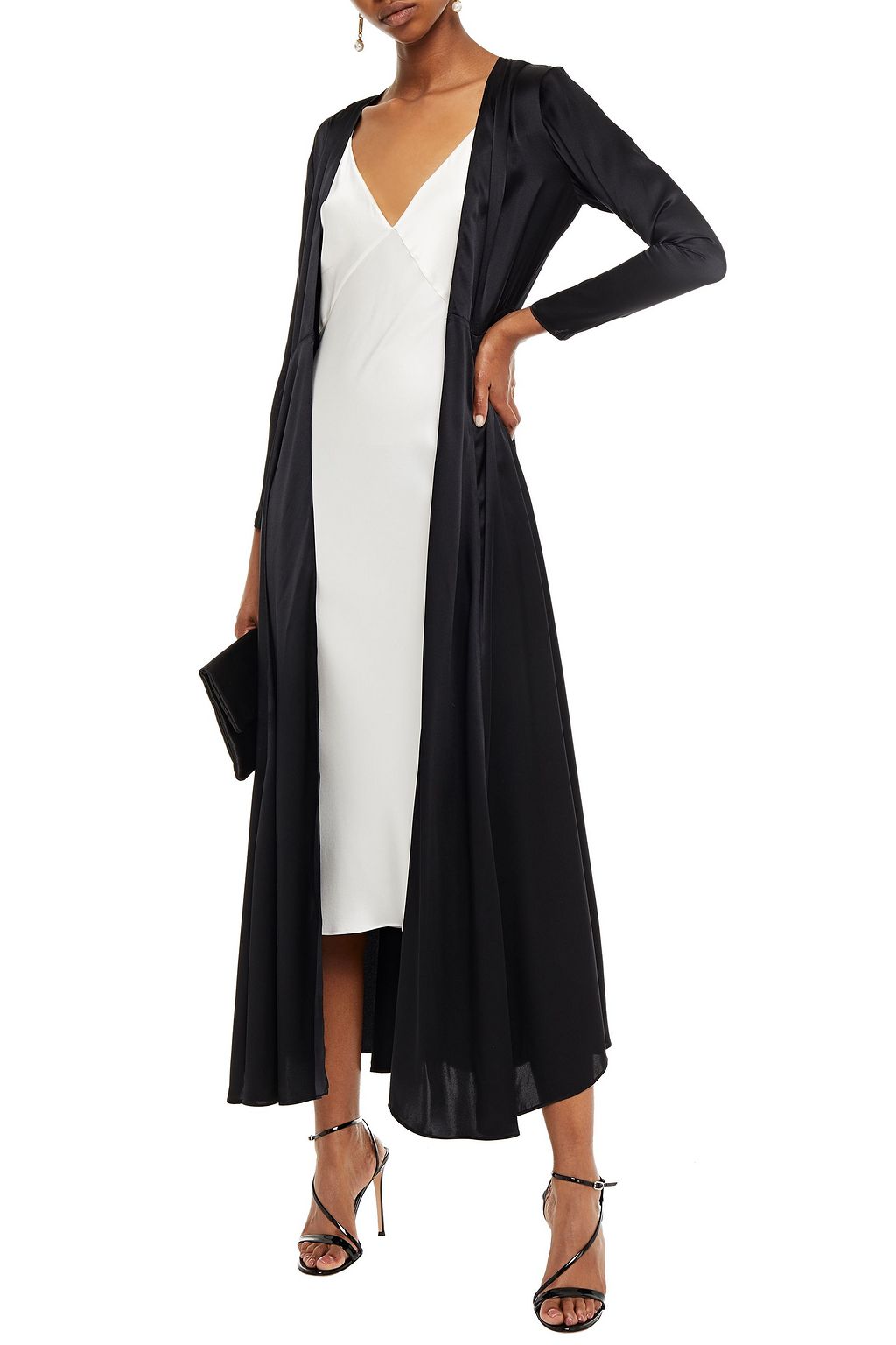 WE ARE LEONE Silk-satin robe