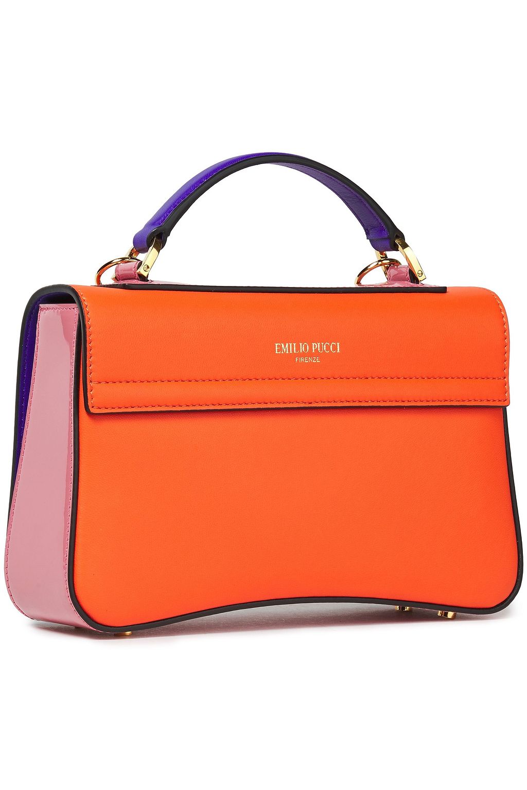 PUCCI Chance chain-embellished color-block leather shoulder bag