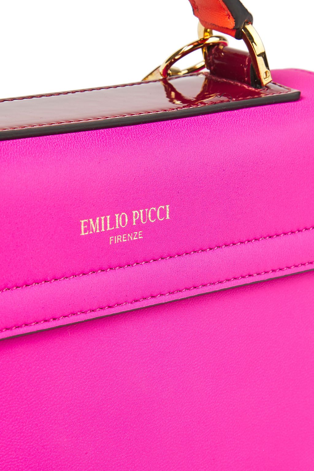 PUCCI Chance chain-embellished color-block leather shoulder bag
