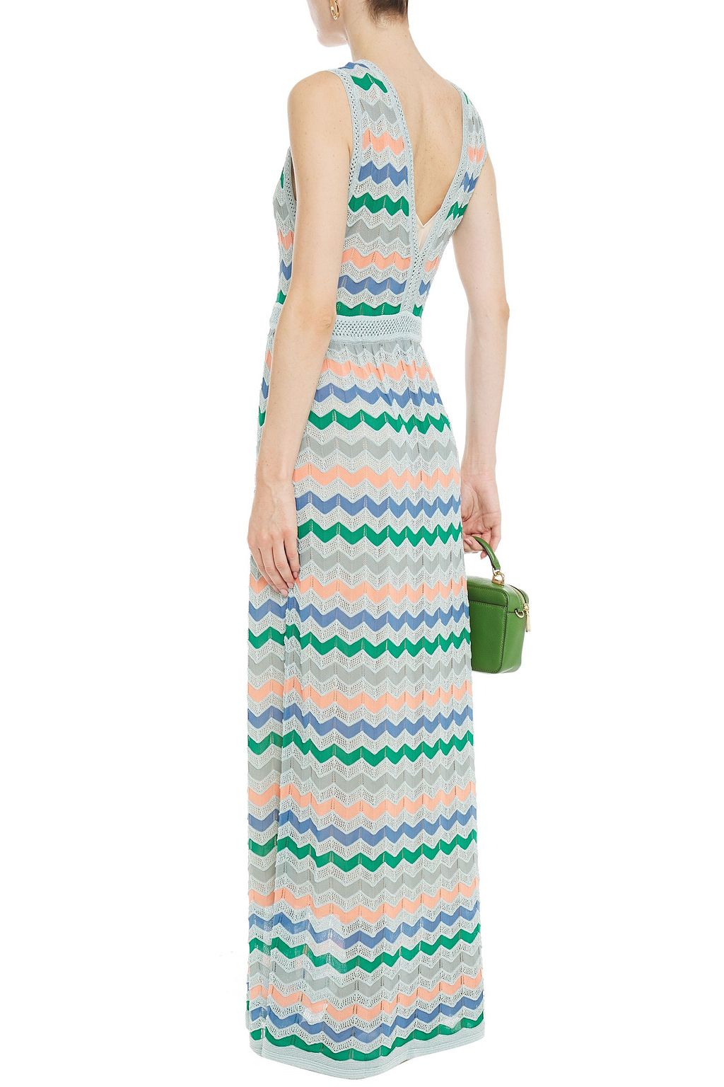 M MISSONI Crochet-knit cotton-blend maxi dress