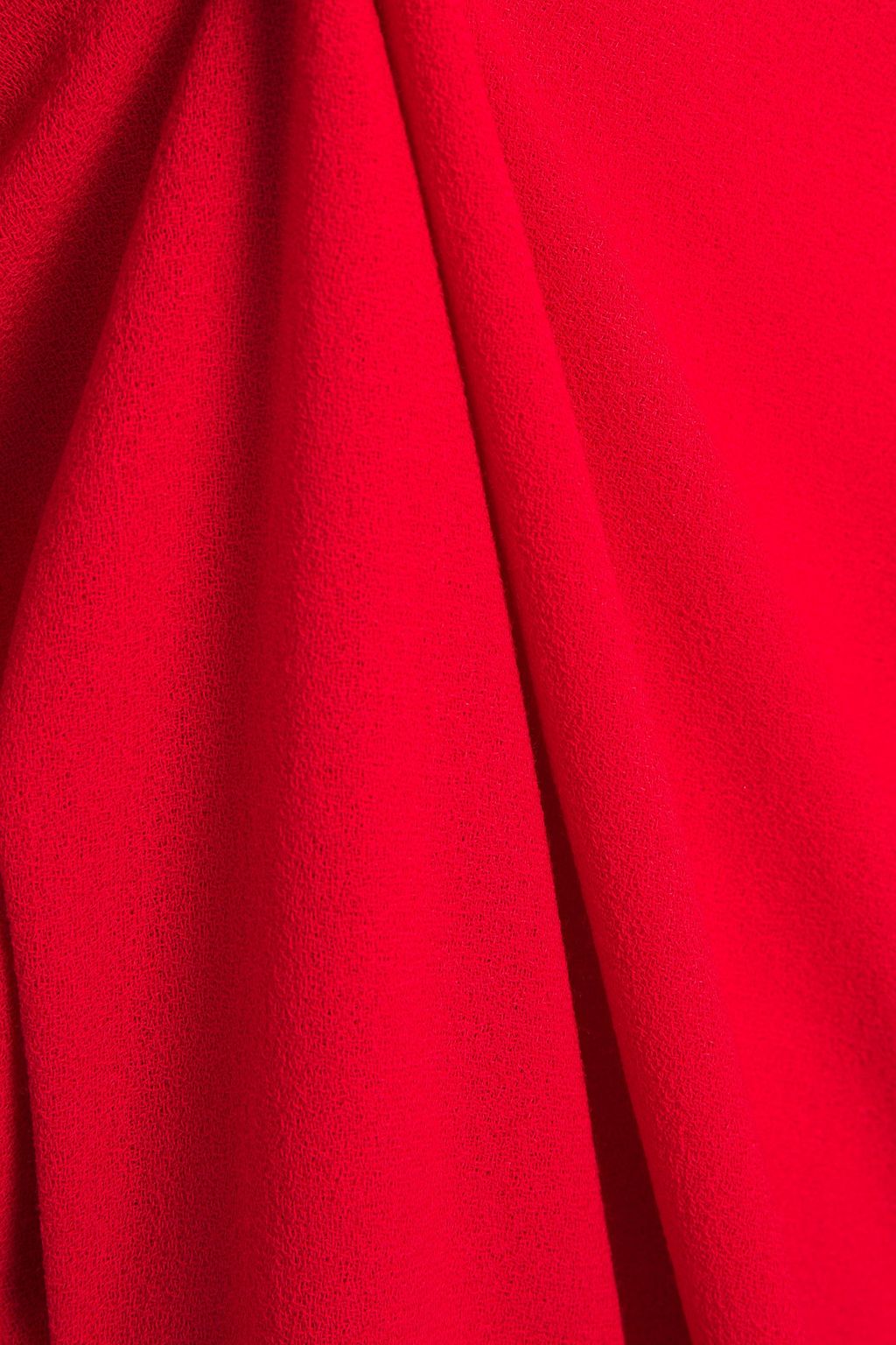 ROLAND MOURET Draped wool-crepe maxi dress