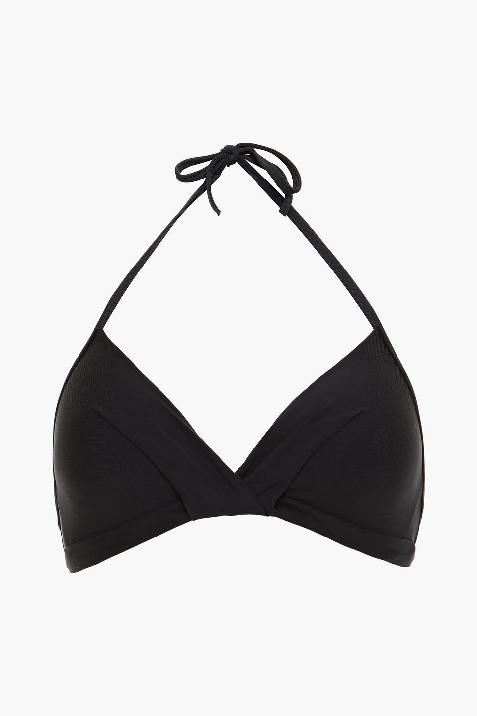 Jets Australia By Jessika Allen Woman Twist-front Triangle Bikini Top Black Size 16