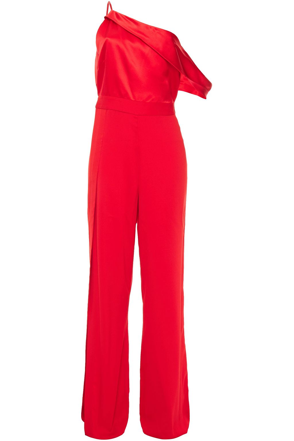silk wide leg jumpsuit