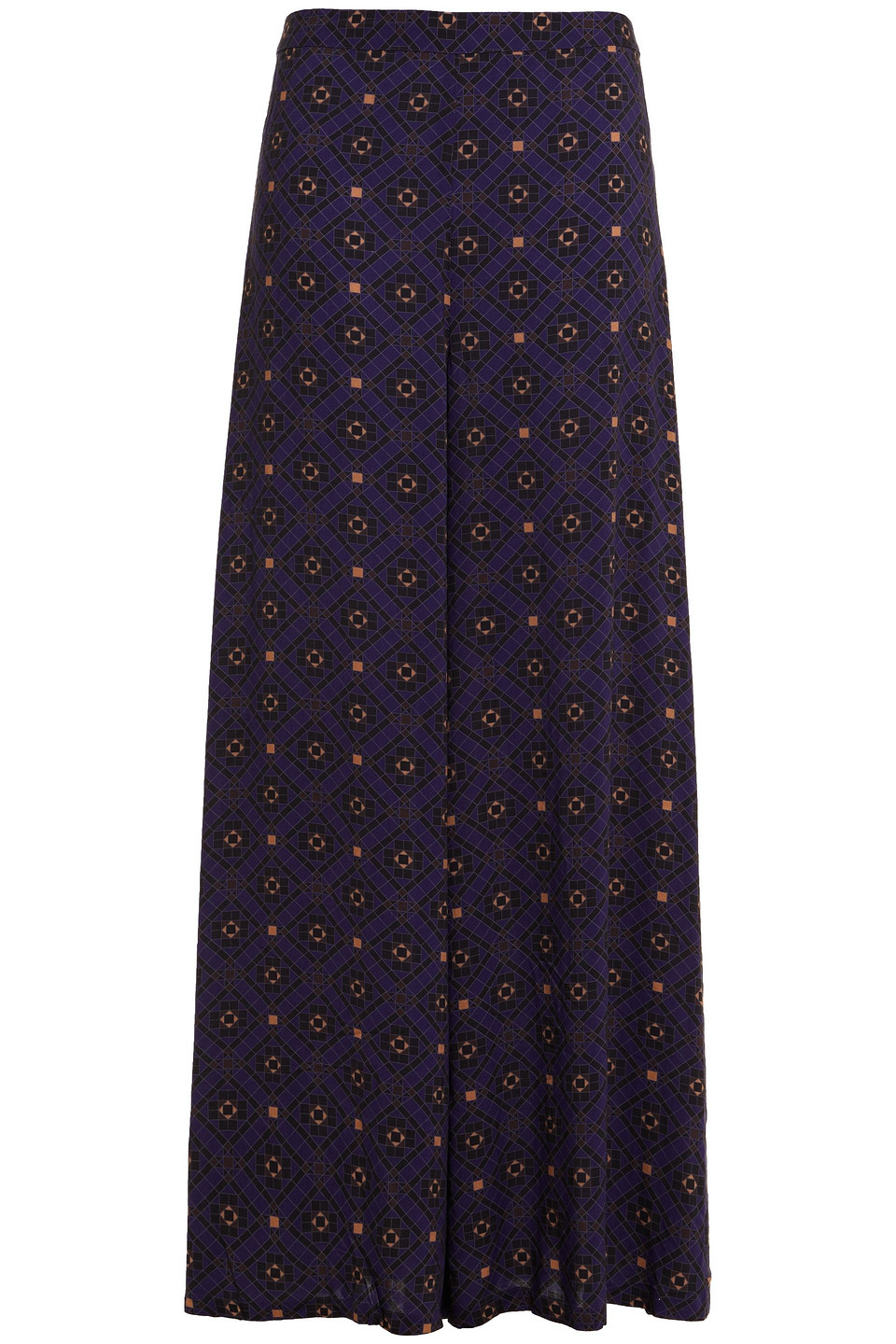 Jets Australia By Jessika Allen Woman Enchant Paneled Printed Voile Wide-leg Pants Indigo Size L