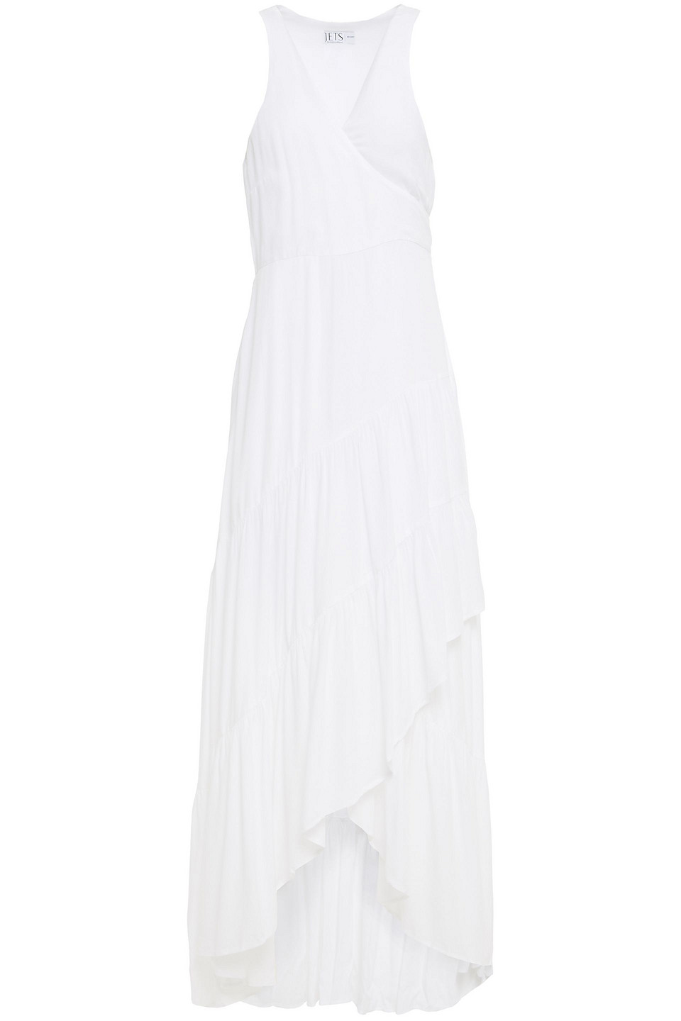 Jets Australia By Jessika Allen Woman Wrap-effect Gathered Voile Dress White Size S