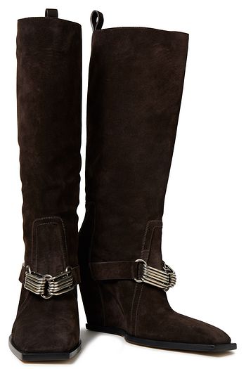 wedge knee boots uk