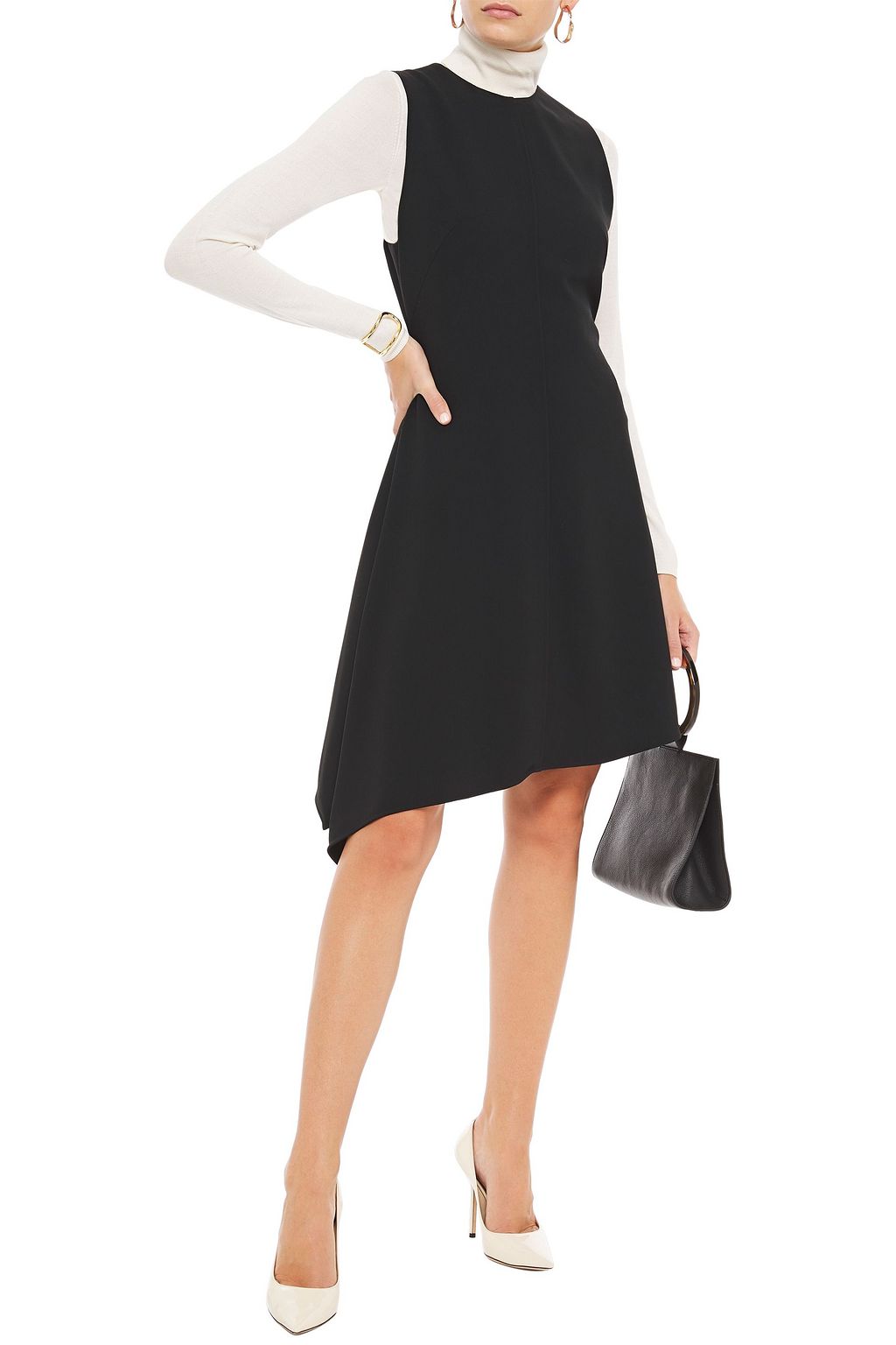 VICTORIA BECKHAM Asymmetric wrap-effect crepe dress
