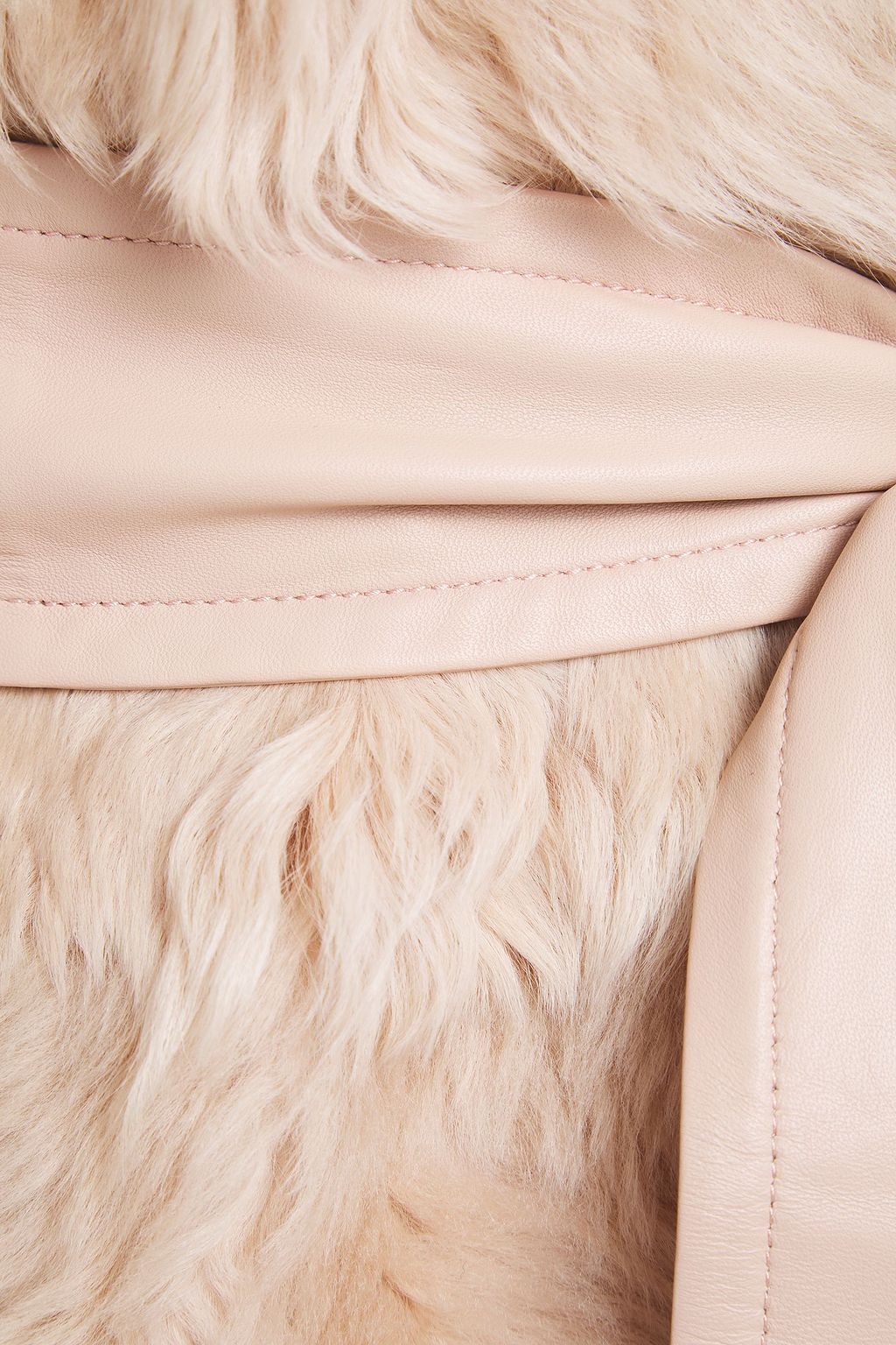 ZIMMERMANN Resistance belted shearling jacket