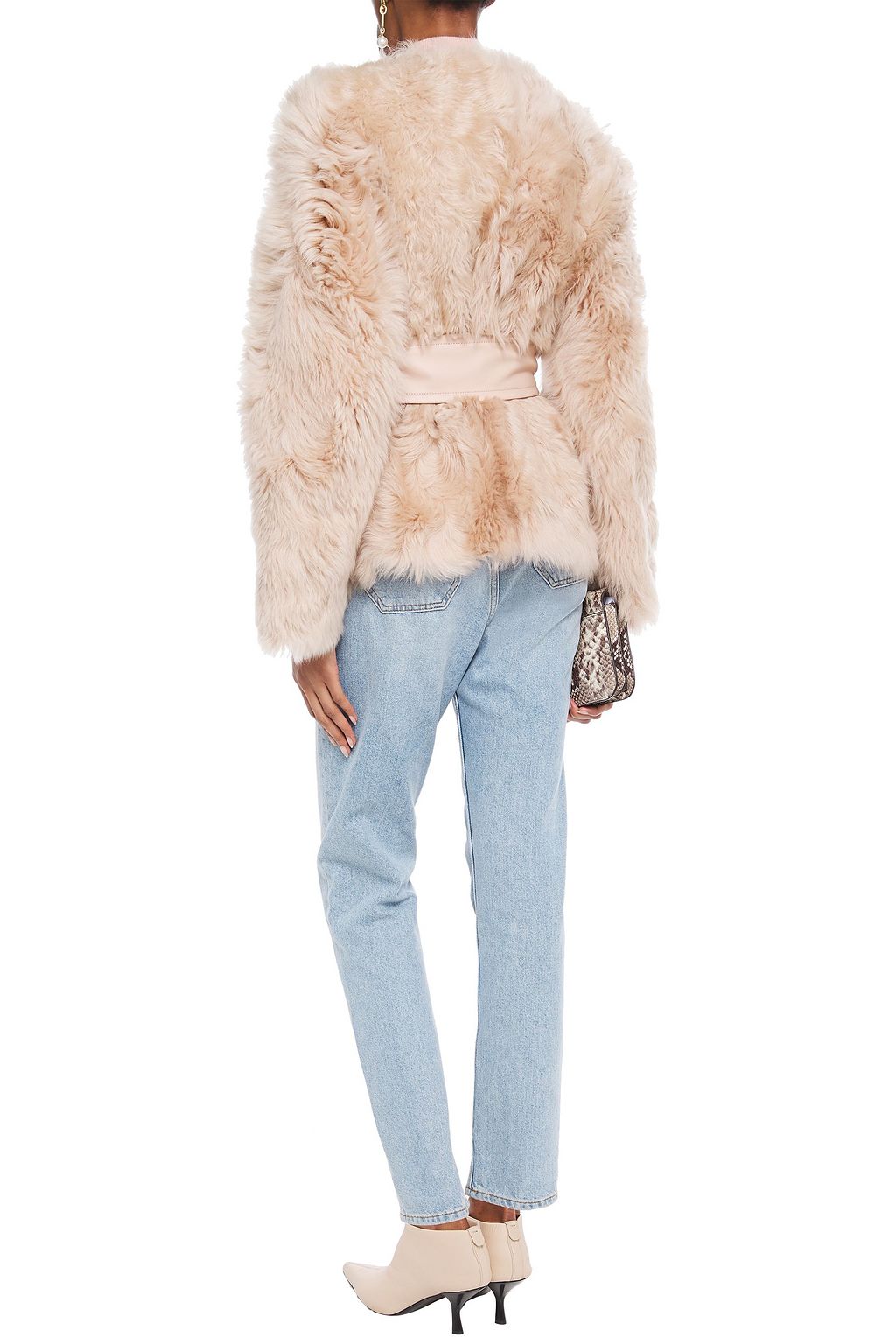 ZIMMERMANN Resistance belted shearling jacket
