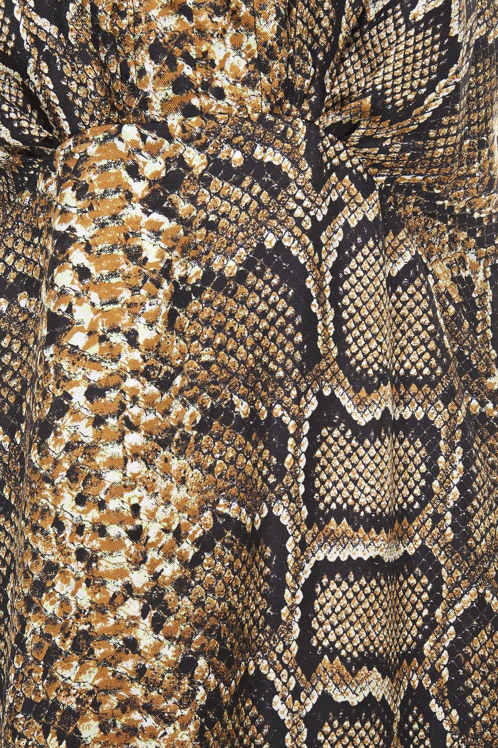 VICTORIA BECKHAM Snake-print silk-twill maxi dress