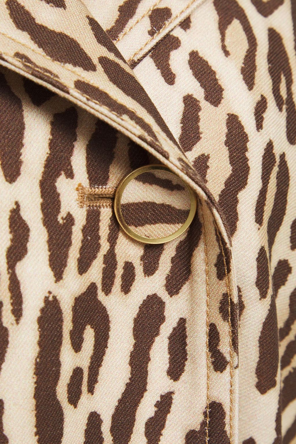 ZIMMERMANN Espionage leopard-print denim trench coat